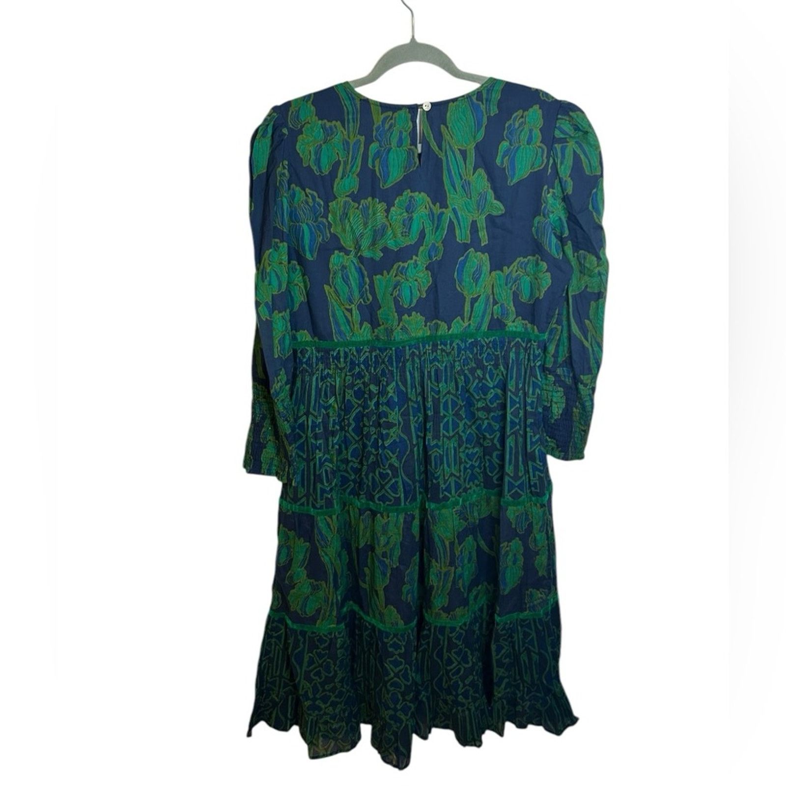 Other Ro’s Garden Navy Tulip Tiered Midi Dress Size M / US 6-8 / IT 42-44 - 2 Thumbnail