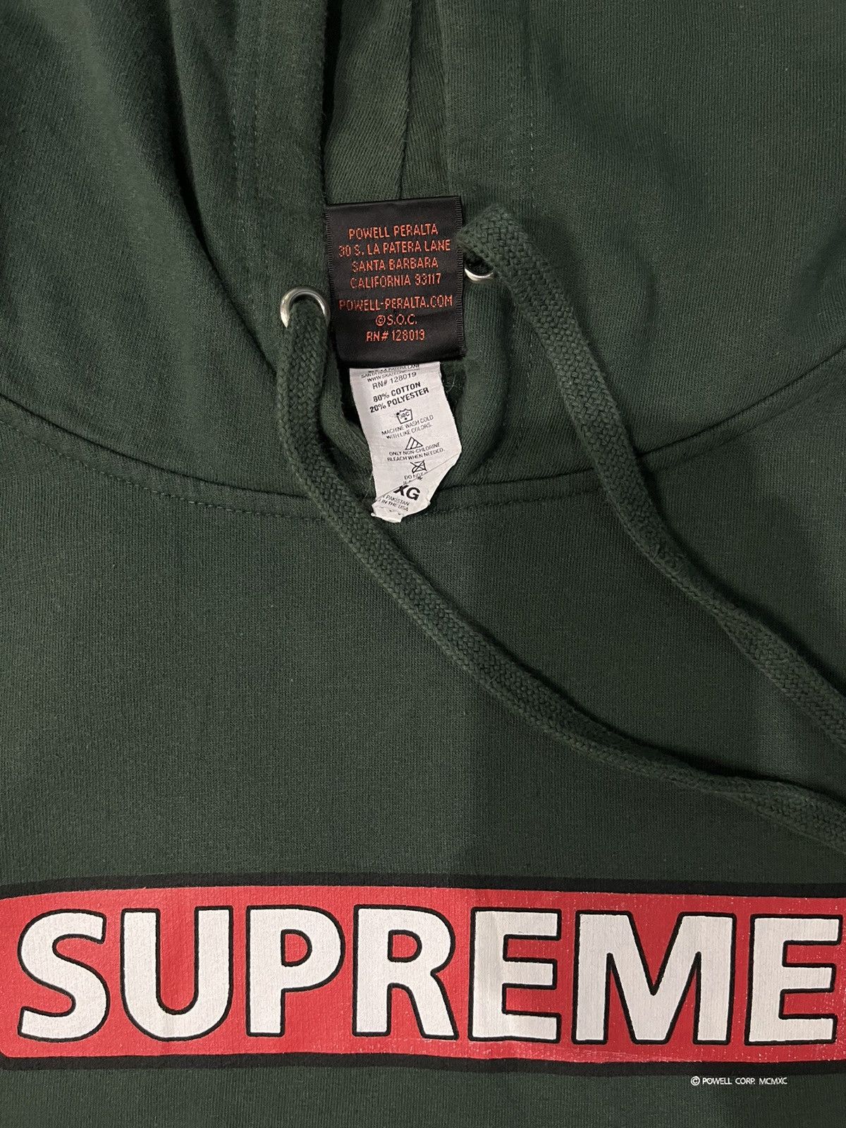 Powell Peralta Rare Design Vintage Powell Peralta Supreme Hoodie 2000s Size US XL / EU 56 / 4 - 7 Thumbnail