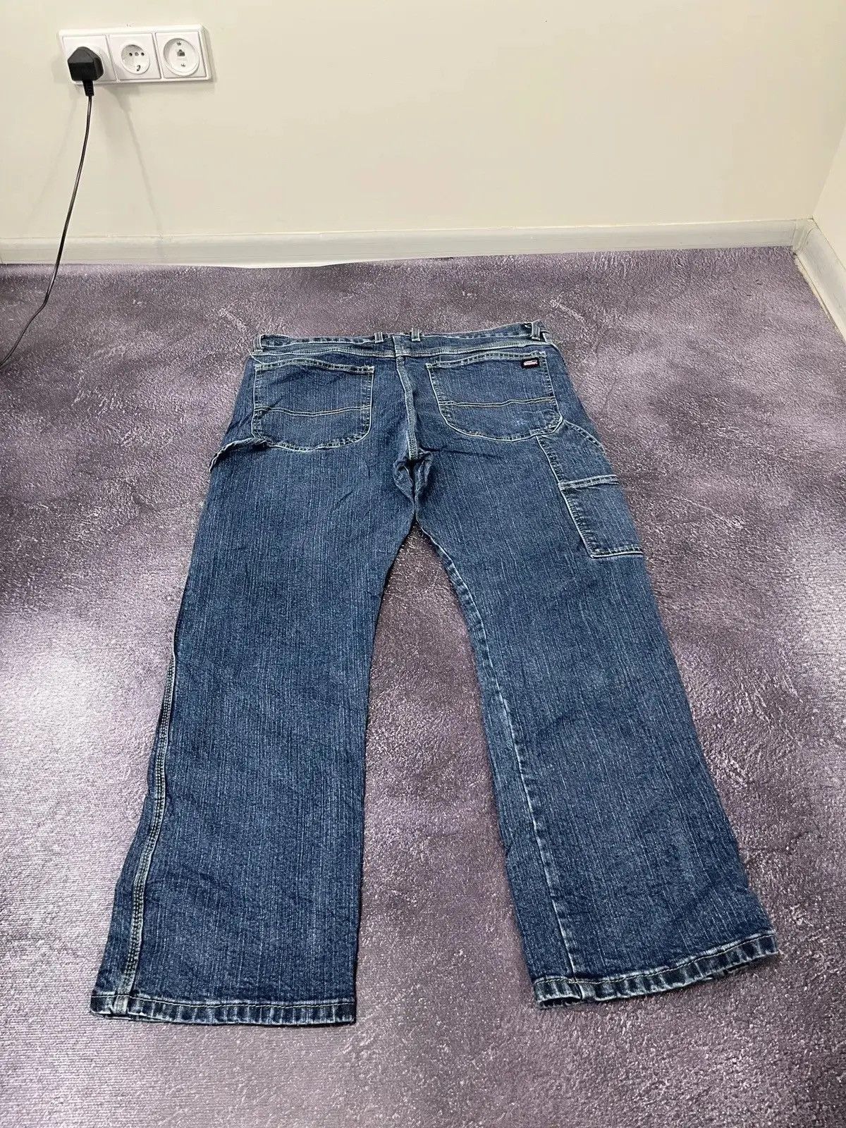 Dickies × Vintage Vintage Dickies American Work Blue Denim Baggy Jeans Size US 36 / EU 52 - 3 Thumbnail