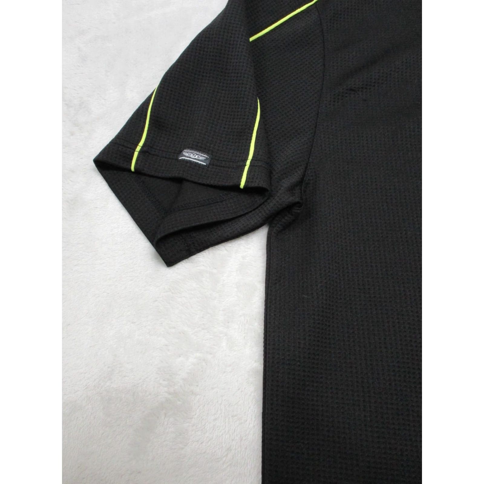 Vintage Straight Down Golf Polo Shirt Adult Medium Black Yellow Stripe Shirt Polo Minimize Extra Text Size US M / EU 48-50 / 2 - 6 Thumbnail