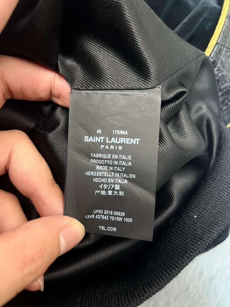 Saint Laurent Paris Saint Laurent Velvet Jacket with Gold Detail-2507 Size US M / EU 48-50 / 2 - 6 Thumbnail