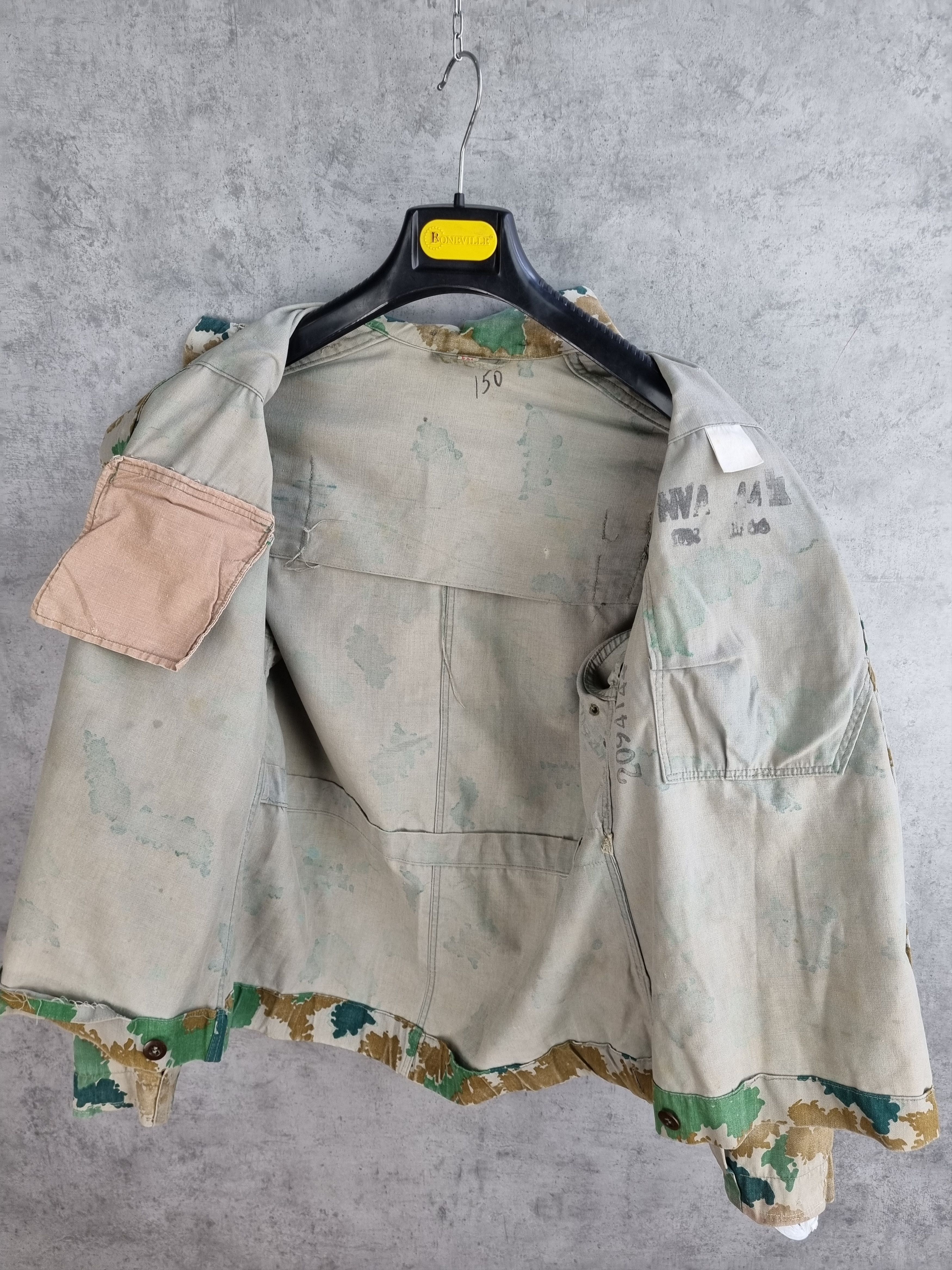 Vintage 50s East German NVA Blumentarn Camouflage Jacket Over Shirt Size US M / EU 48-50 / 2 - 9 Thumbnail