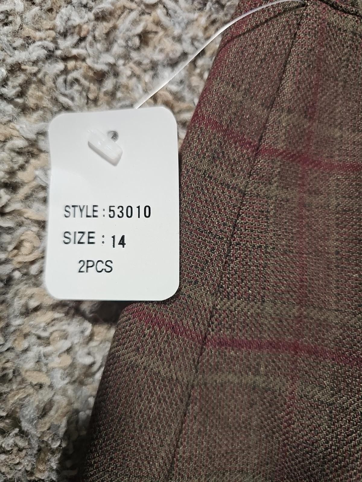 Subtle Le Nguyen le suit nouveau classics dark olive Sz 14 NWT 2pc Skirt Suit Size XL / US 12-14 / IT 48-50 - 6 Thumbnail