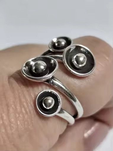 Jewelry Geometric Adjustable Ring Size ONE SIZE - 4 Thumbnail