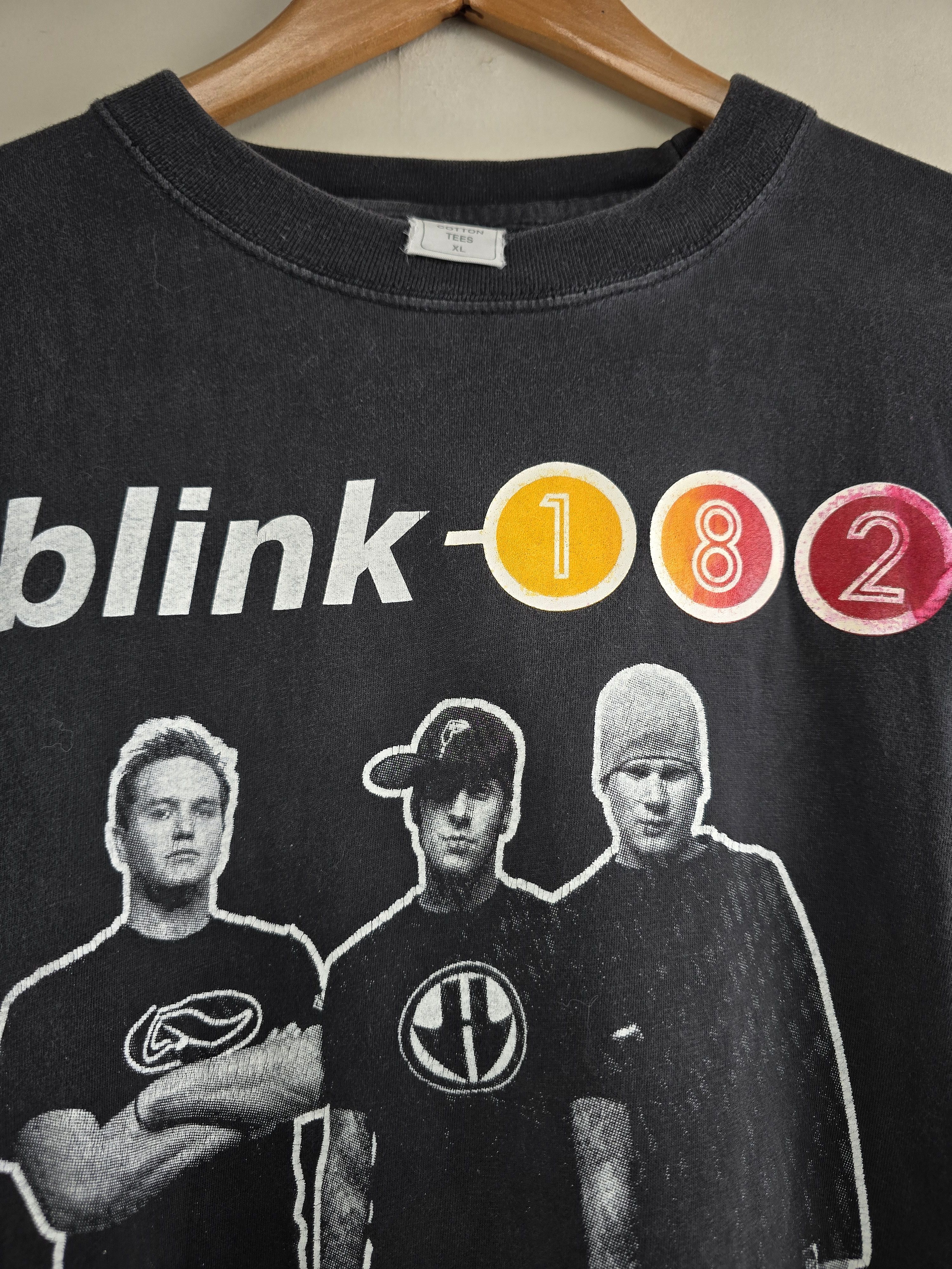 Band Tees × Vintage 90s Blink 182 XL 23" 28.5" Size US XL / EU 56 / 4 - 4 Thumbnail
