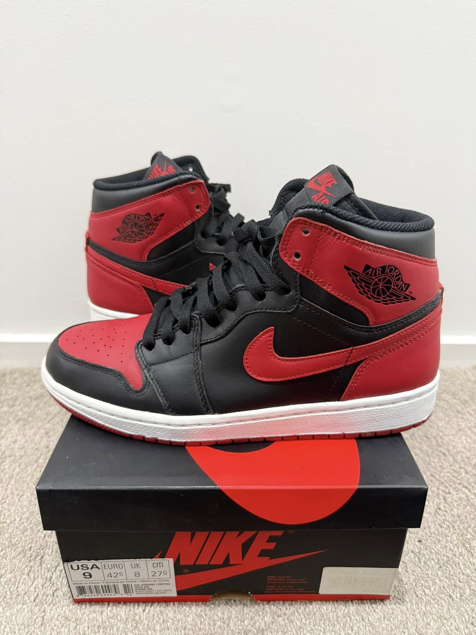 Jordan Brand Air Jordan 1 Bred 2013 US9 Size US 9 / EU 42 - 1 Thumbnail