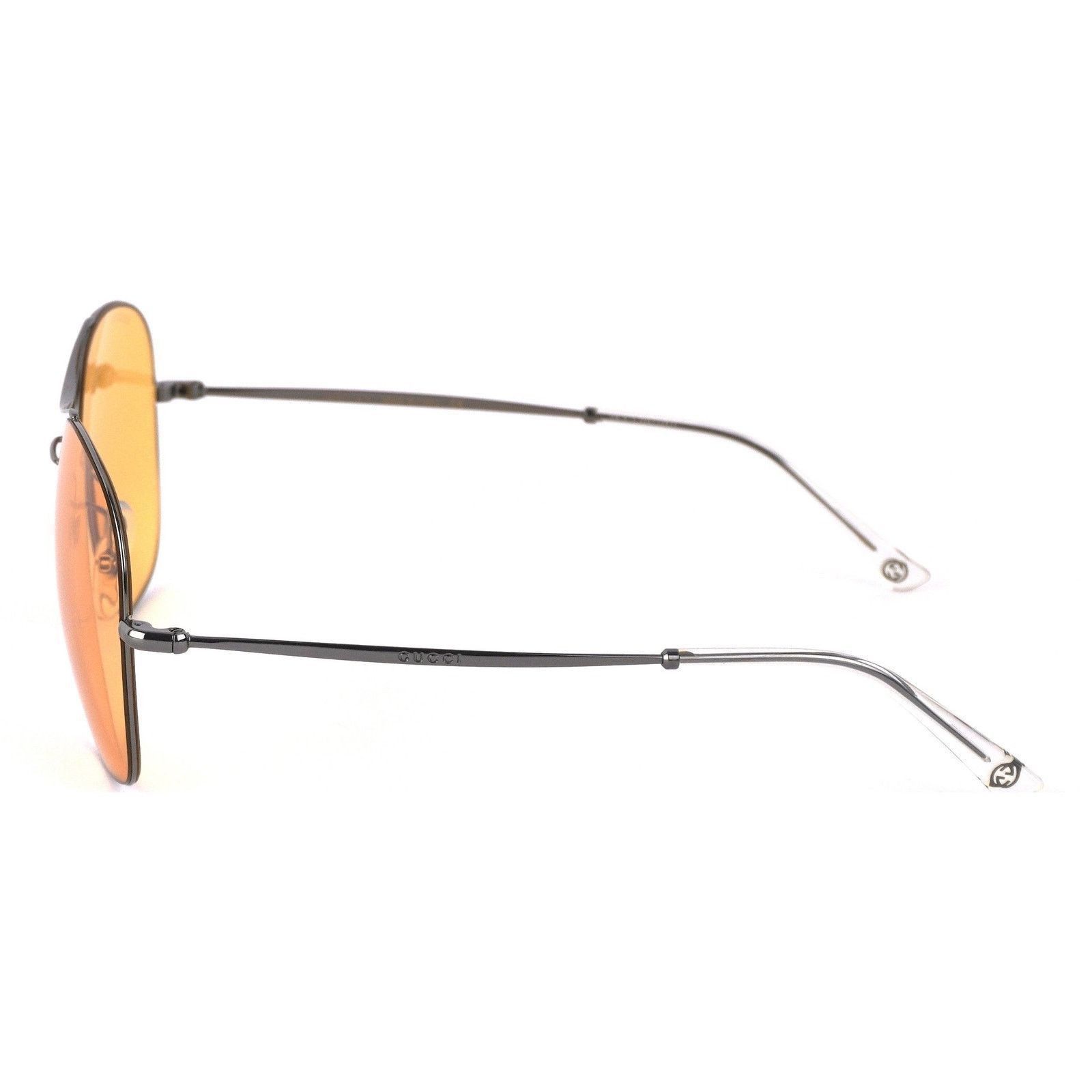 Gucci Gucci Silver Orange Round Mirrored Pilot Aviator Sunglasses Size ONE SIZE - 3 Thumbnail