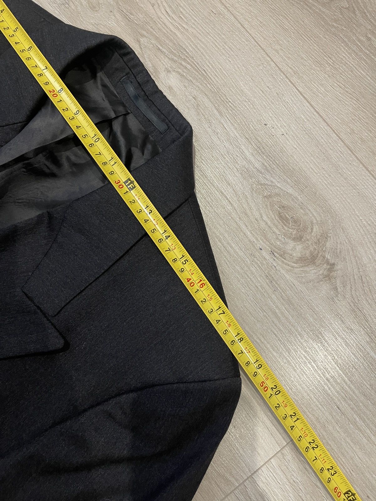Hugo Boss Vintage double-breasted jacket blazer hugo boss dark gray 40 Size 40L - 12 Thumbnail