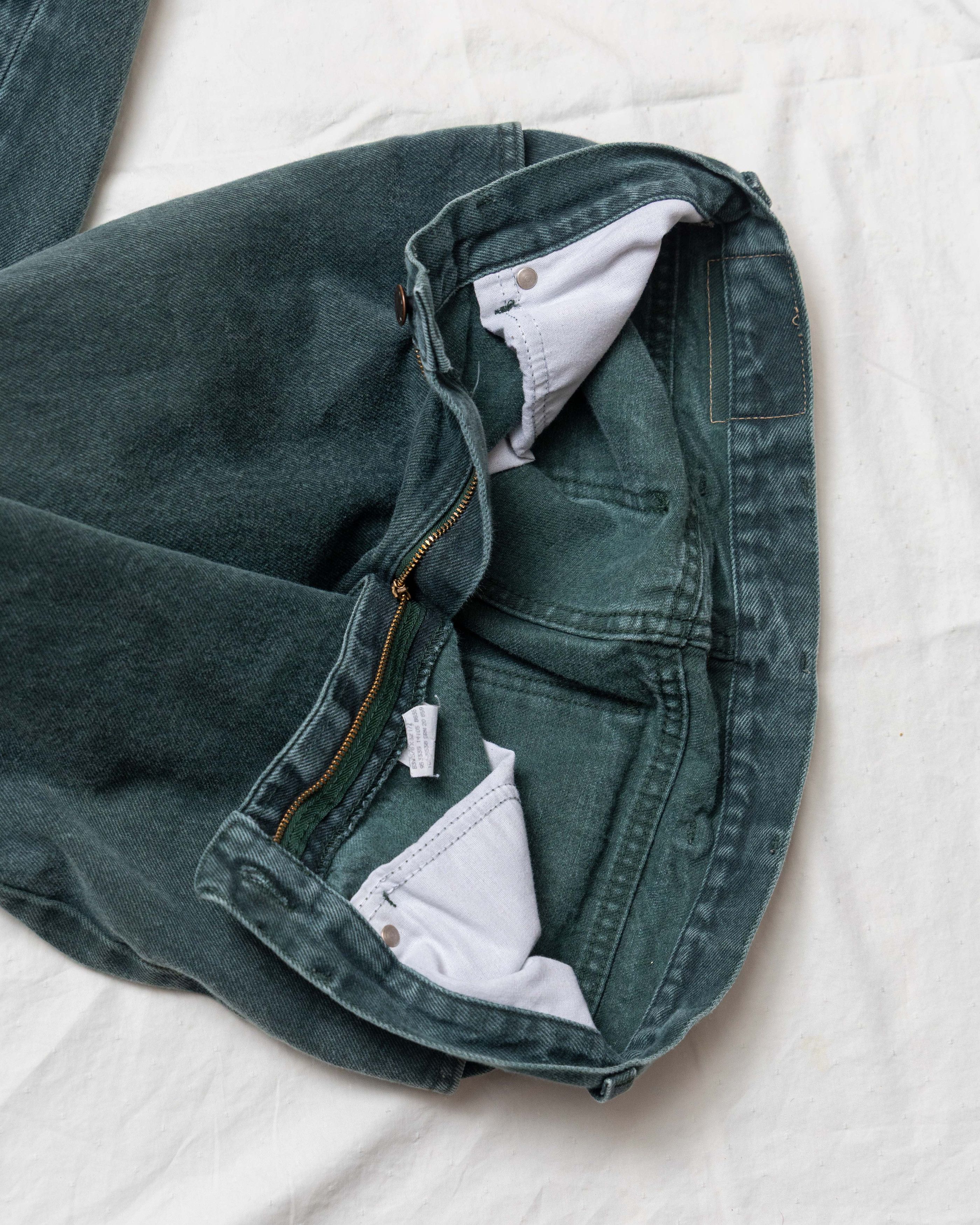 Vintage Denim Riders Green Jeans Size US 34 / EU 50 - 3 Thumbnail