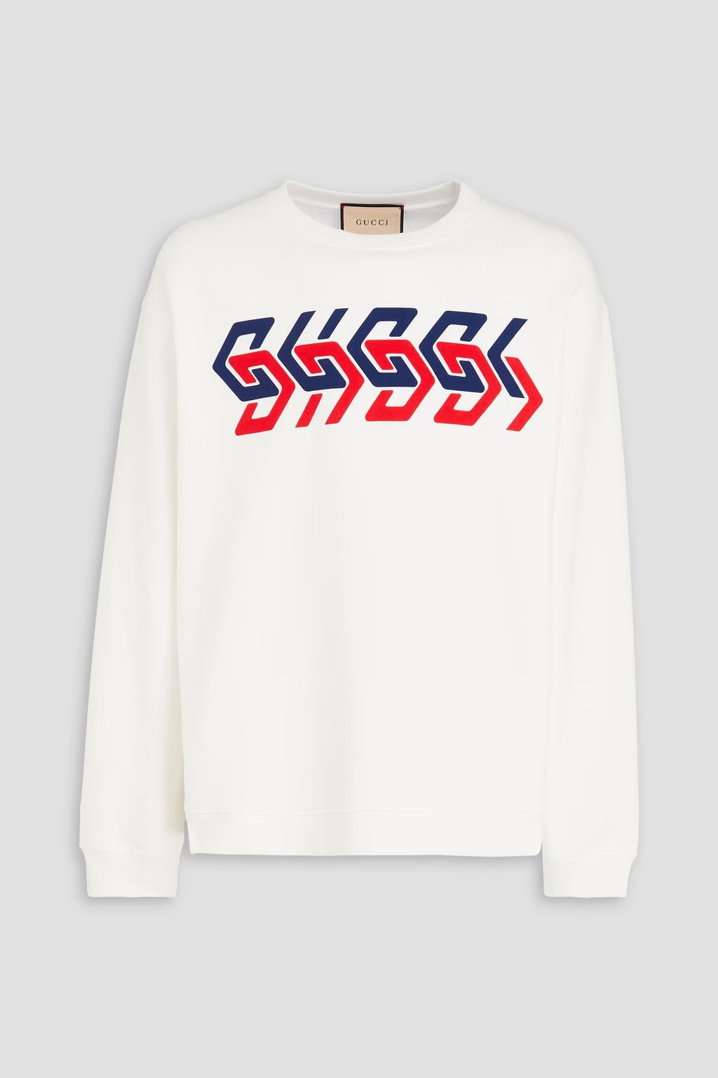Gucci o1s1wg110225 Logo Print Sweatshirt in Off-White Size US XXL / EU 58 / 5 - 1 Thumbnail