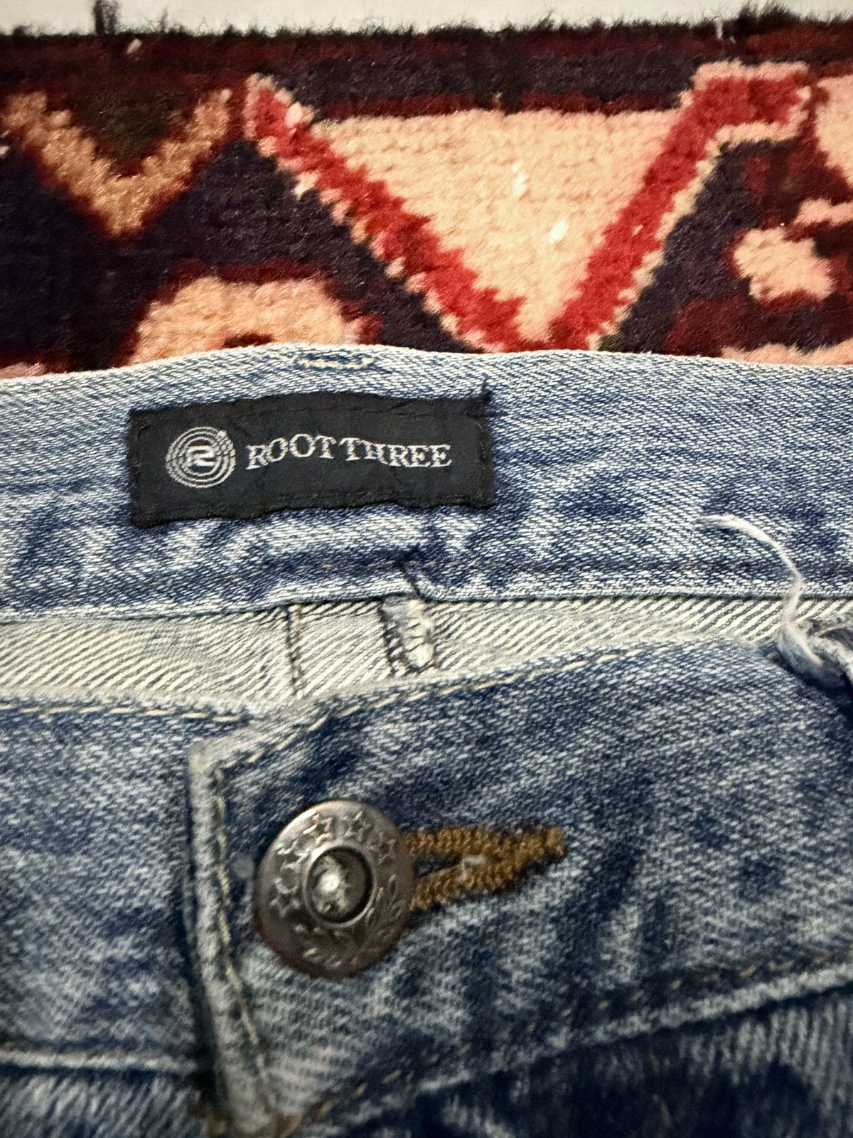 Tornado Mart Japanese Brand Rootthree Flap pockets Distressed Streetwear Size US 35 - 3 Thumbnail