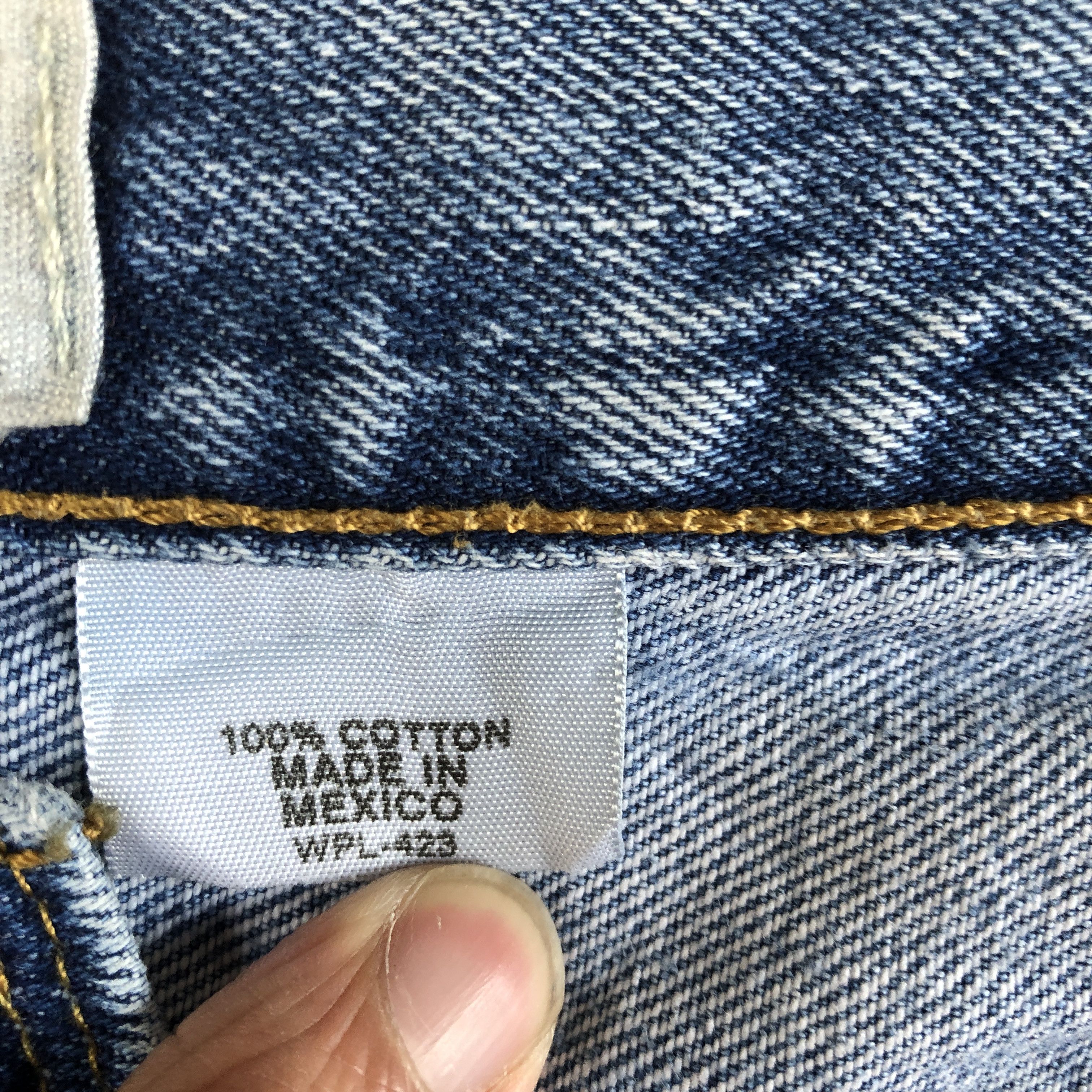 Levi's Vintage 90s Dirty Levis 501 Jeans Levi's Painter Blue Denim Size US 36 / EU 52 - 9 Thumbnail