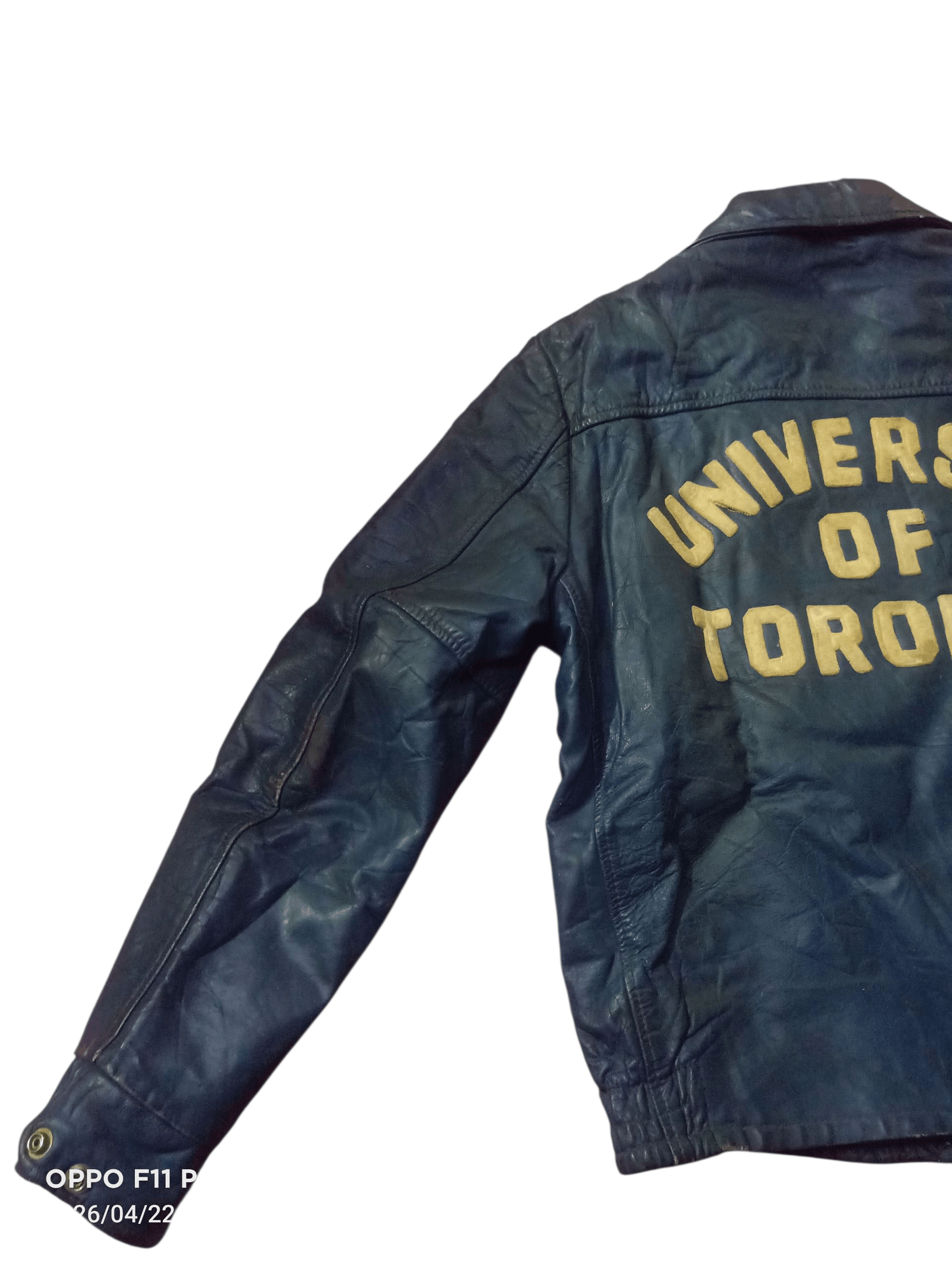 Genuine Leather 💥Vintage 60S Universiti Of Toronto Leathers EmbroideryMen💥 Size US M / EU 48-50 / 2 - 18 Thumbnail