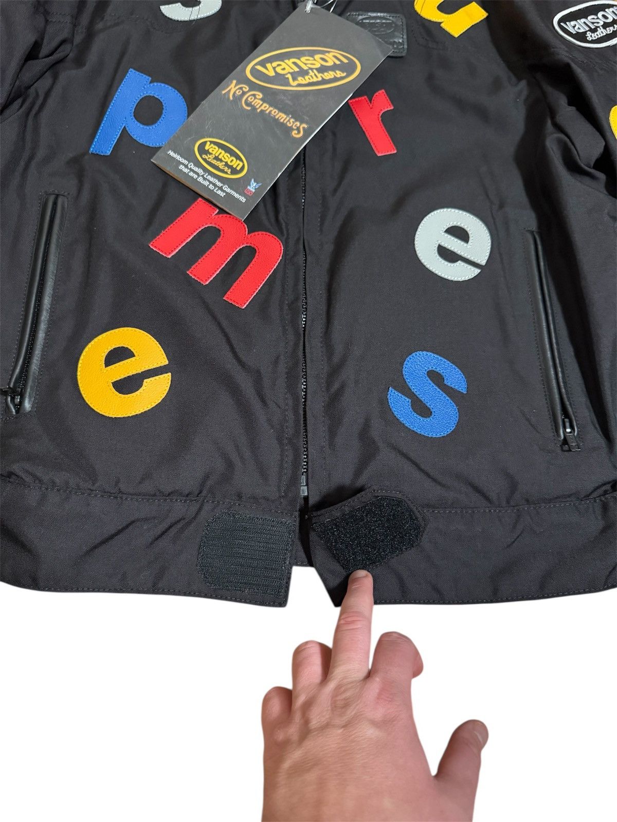 Supreme × Vanson Leathers 🔥Supreme x Vanson Leathers Multi Logo Letters Cordura Jacket Size US L / EU 52-54 / 3 - 3 Thumbnail