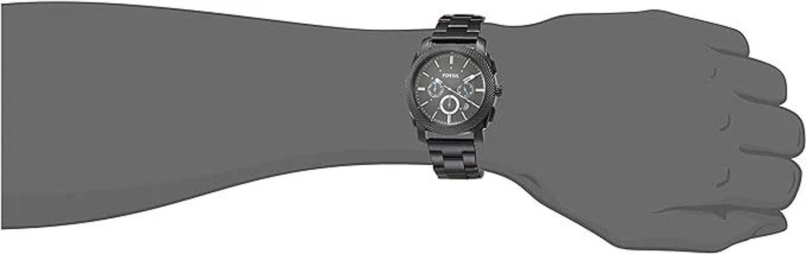 Fossil New Fossil Machine FS4552IE Black StainlessSteel Chronograph Size ONE SIZE - 2 Thumbnail