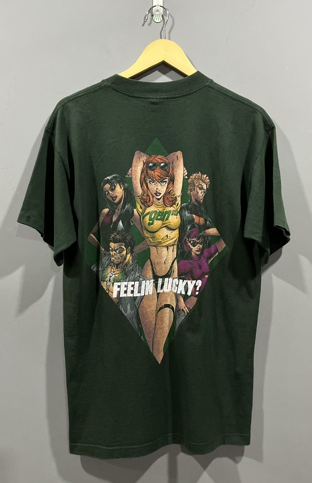 Vintage 90s 1997 DC Comics GEN 13 Feelin Lucky?Anime Tshirt