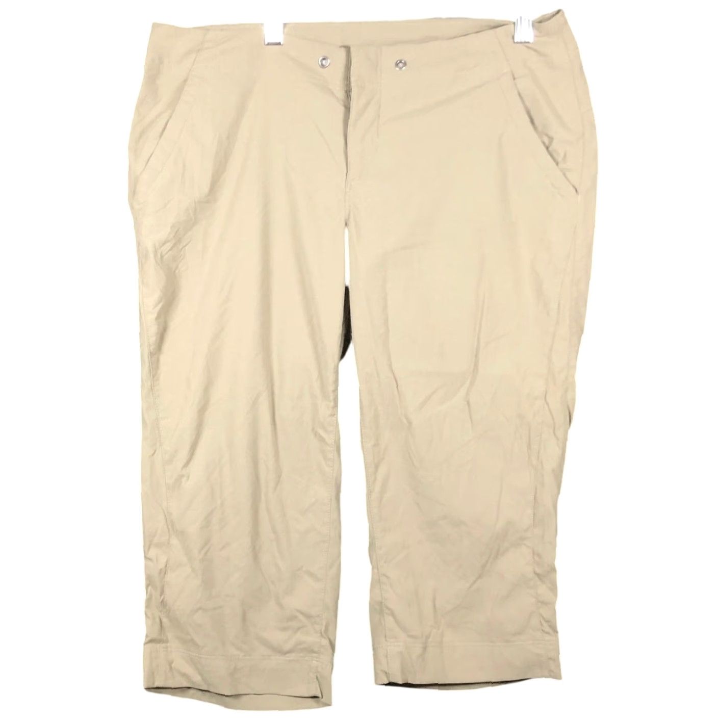 Vintage Columbia Womens Pants Tan Omni Repellency Lined Capri Athletic Stretch 10x18L Size 32" / US 10 / IT 46 - 2 Thumbnail