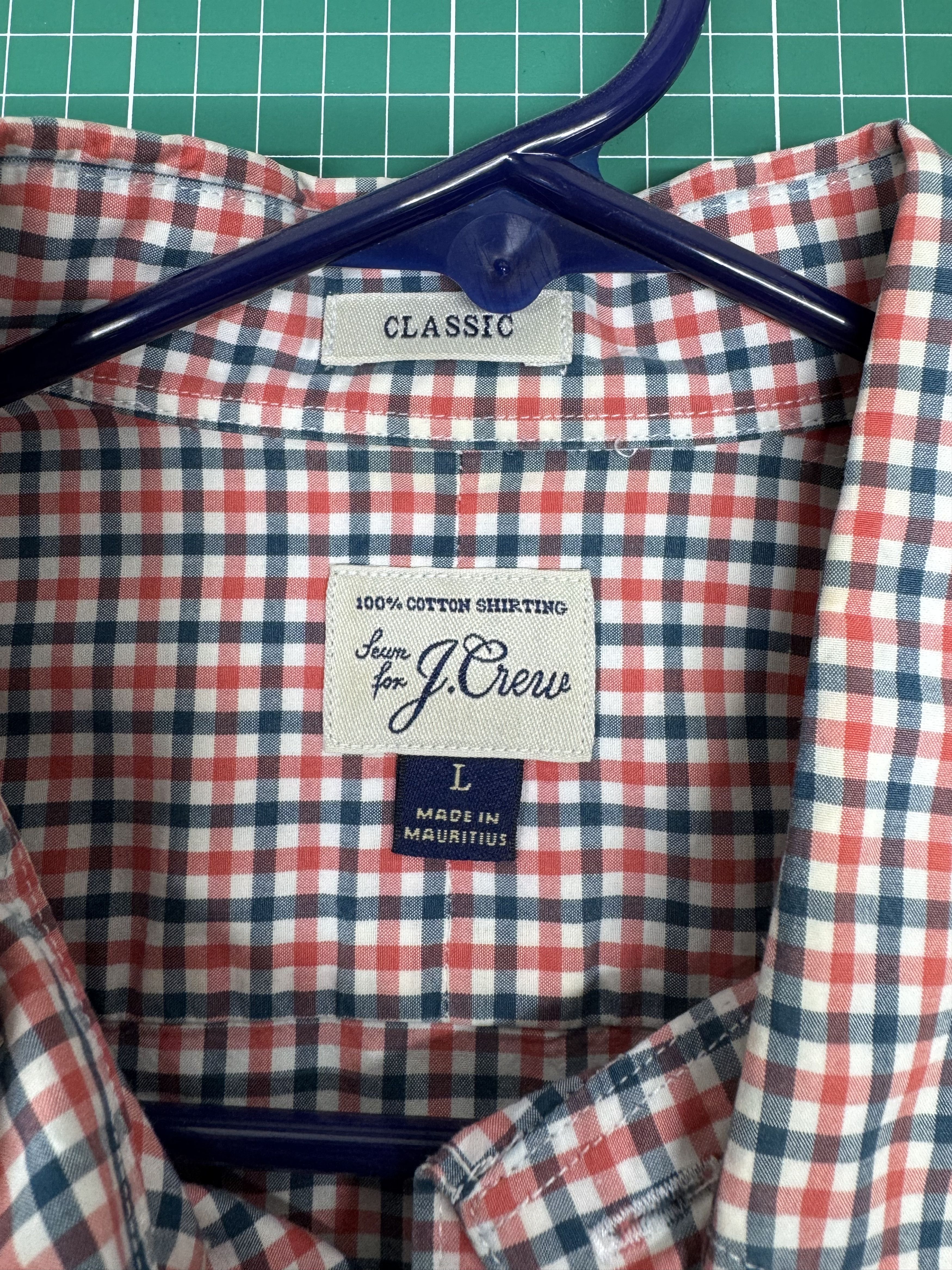J.Crew J Crew Classic Multicolor Gingham Button Down Shirt Size US L / EU 52-54 / 3 - 2 Thumbnail