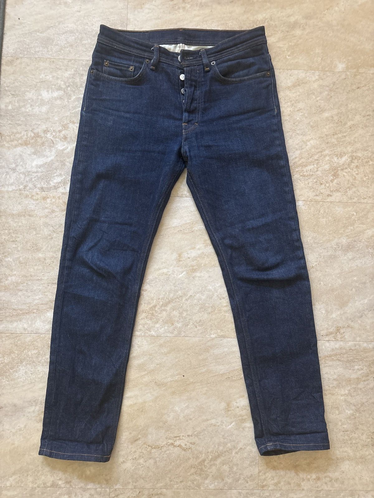 Acne studios river indigo skinny jeans