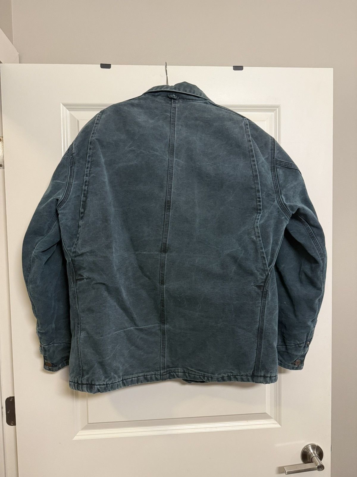 Carhartt Vintage Carhartt Chore Jacket Faded Spruce Green XL Size US XL / EU 56 / 4 - 2 Thumbnail
