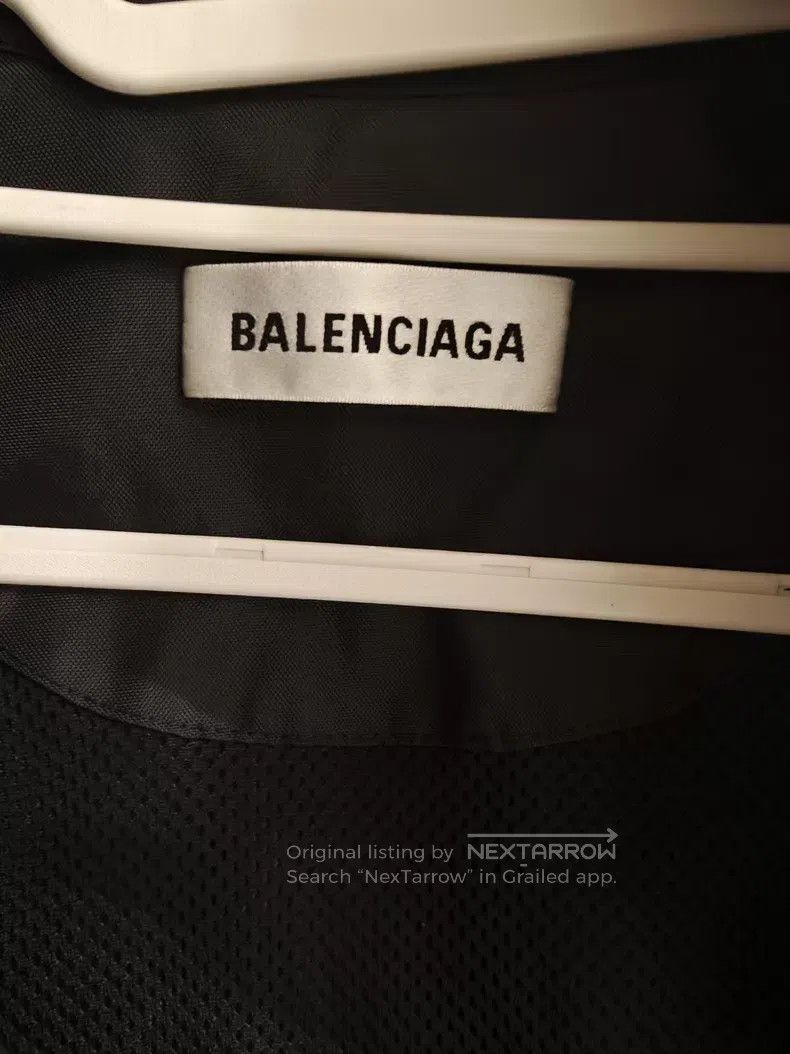 Balenciaga Balenciaga Black and White Logo Nylon Jacket Size XXS / US 00 / IT 34 - 2 Thumbnail