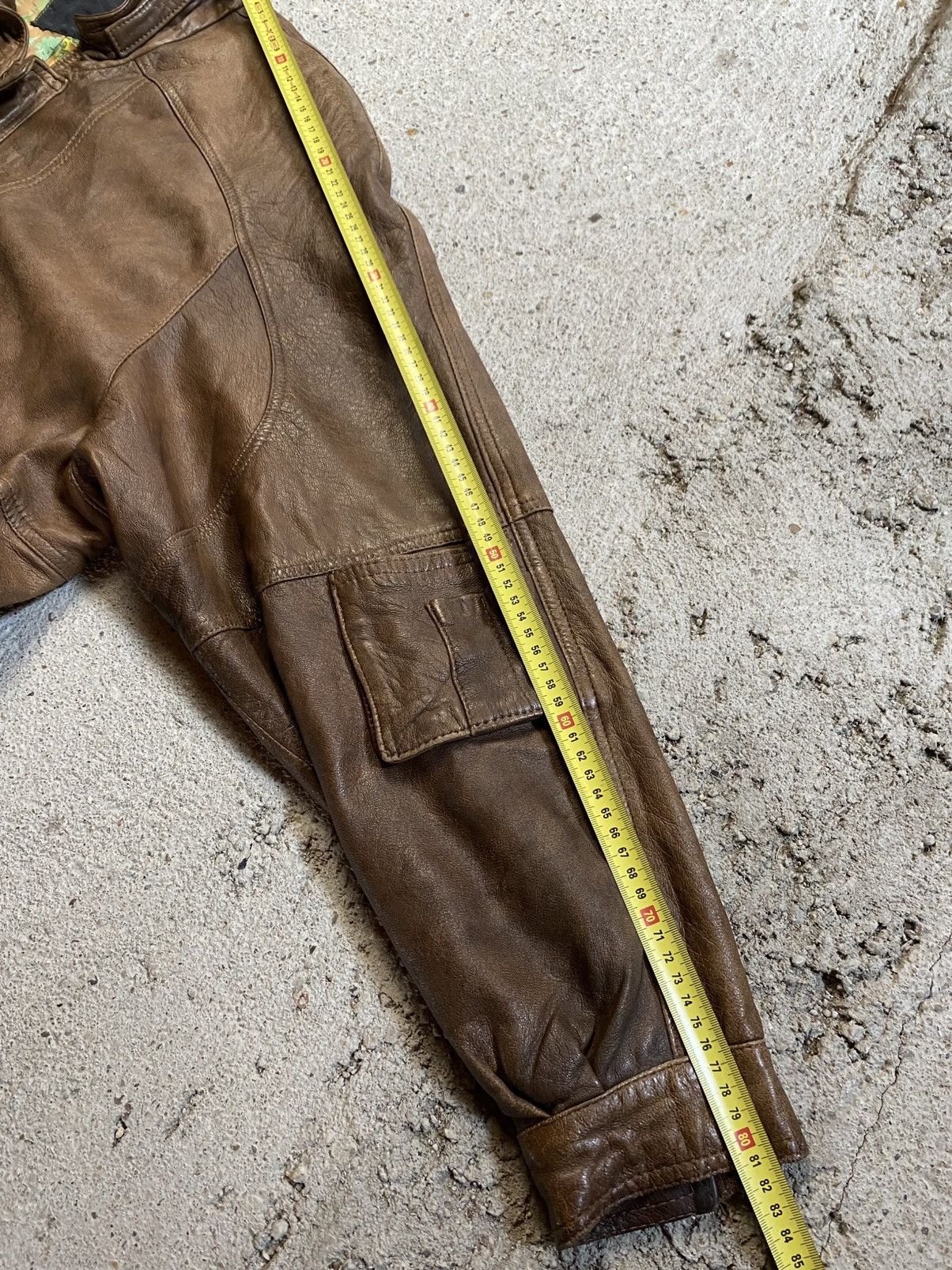Vintage Bomber leather jacket brown avantgarde archive vintage Size US XL / EU 56 / 4 - 19 Thumbnail