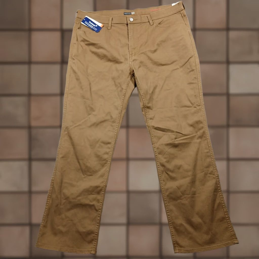 Dockers Dockers Jeans Straight Fit Pants Mens 40x30 Brown All Seasons Tech NWT Signature Khaki 5-Pocket Casual Business Travel Regular Front Flat Old? Size US 40 / EU 56 - 1 Thumbnail