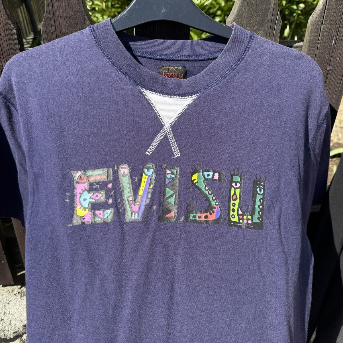 Evisu × Japanese Brand Evisu Vintage Washed Navy Logo T-shirt L Japanese brand Size US L / EU 52-54 / 3 - 15 Thumbnail