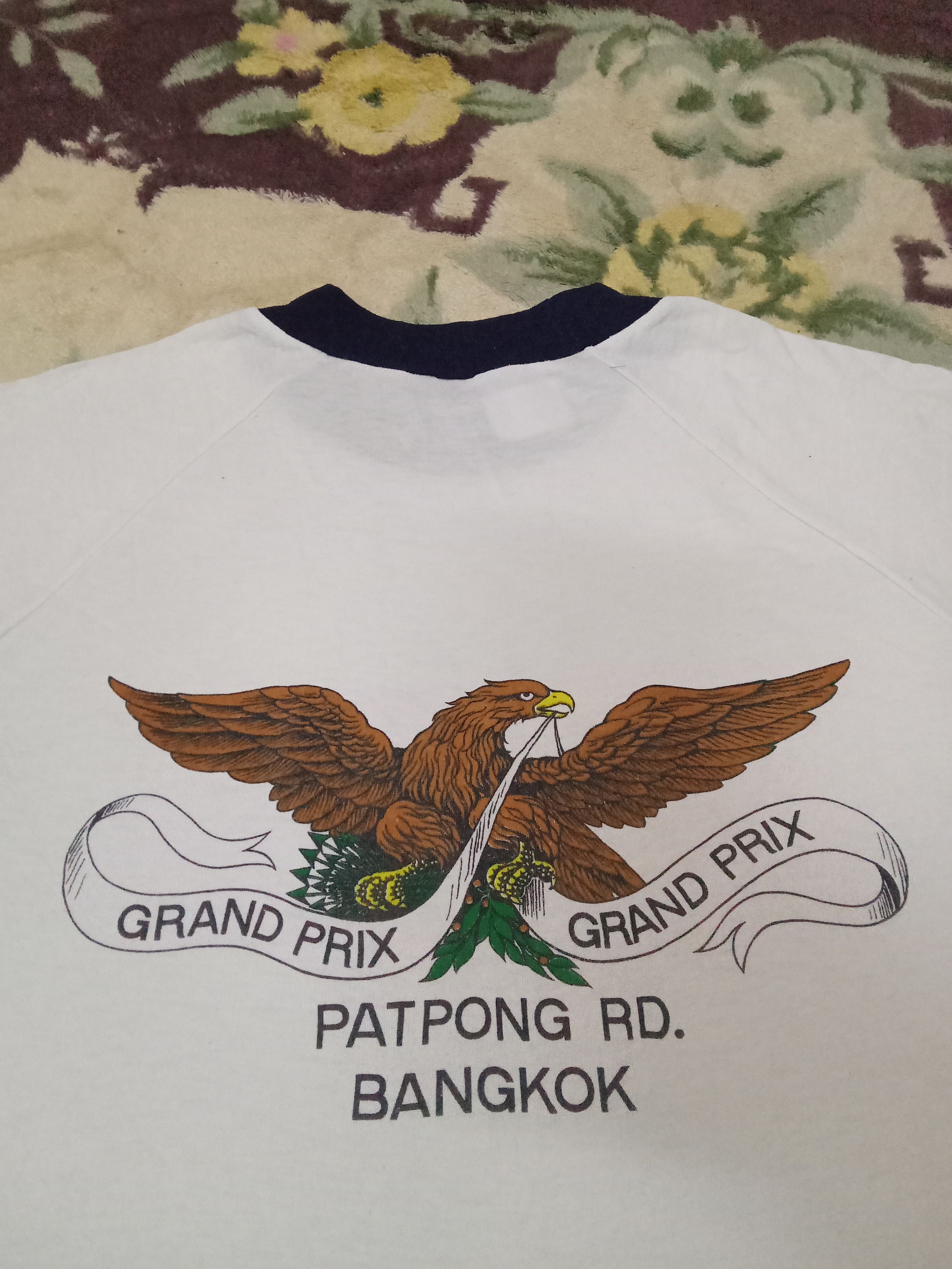 Vintage Grand Prix Patpong RD Bangkok Extremely Rare T Shirt/ Raglan Size US M / EU 48-50 / 2 - 7 Thumbnail