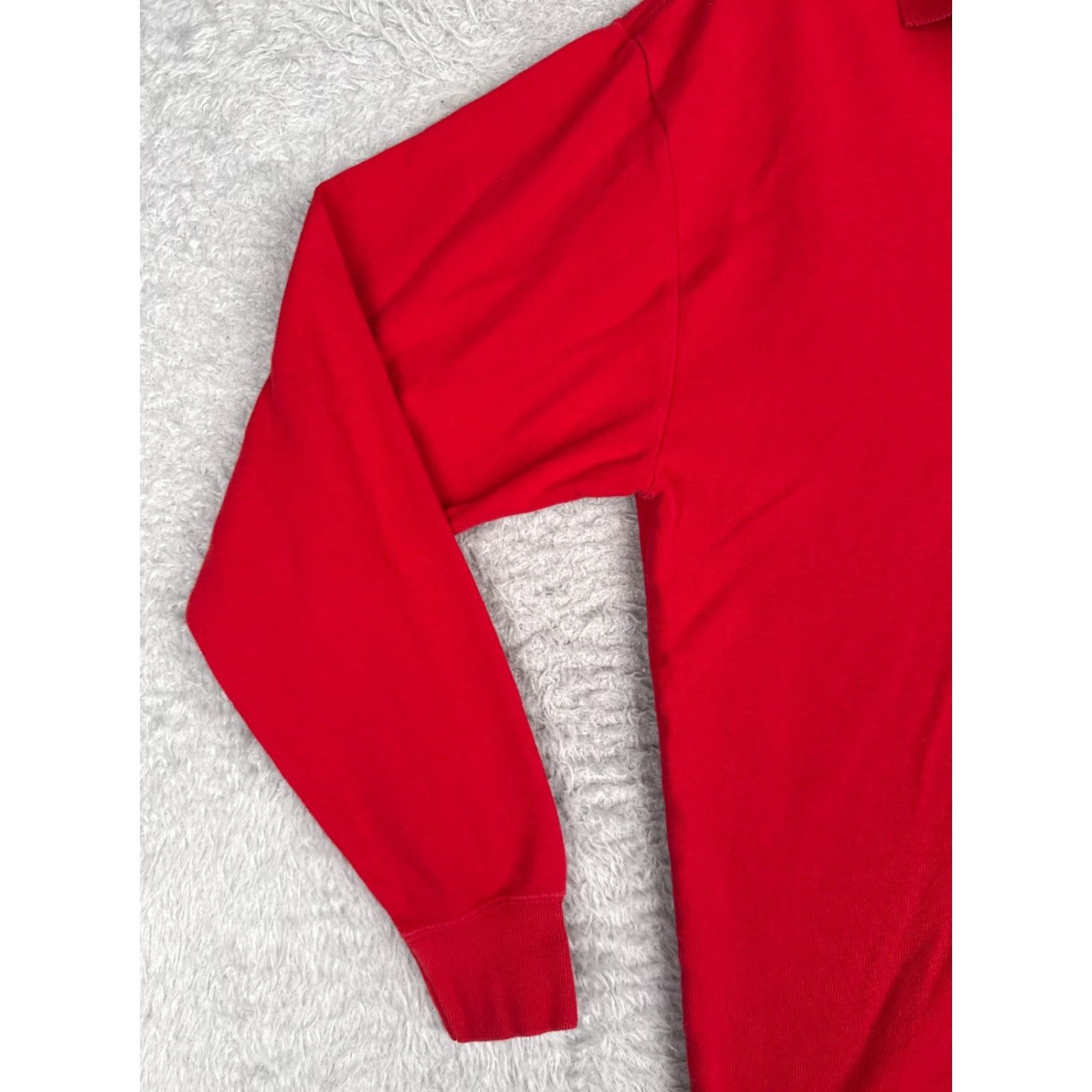 Ralph Lauren VINTAGE Ralph Lauren Polo Shirt Men Medium Red Long Sleeve 100% Cotton Knit Size US M / EU 48-50 / 2 - 3 Thumbnail