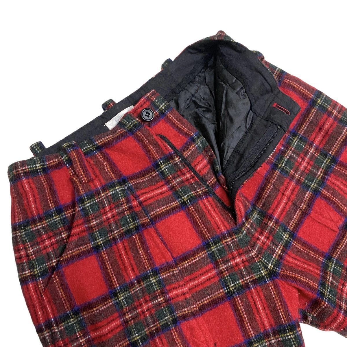 Japanese Brand Milk Punk Bondage tartan wool short pant Size US 30 / EU 46 - 5 Thumbnail