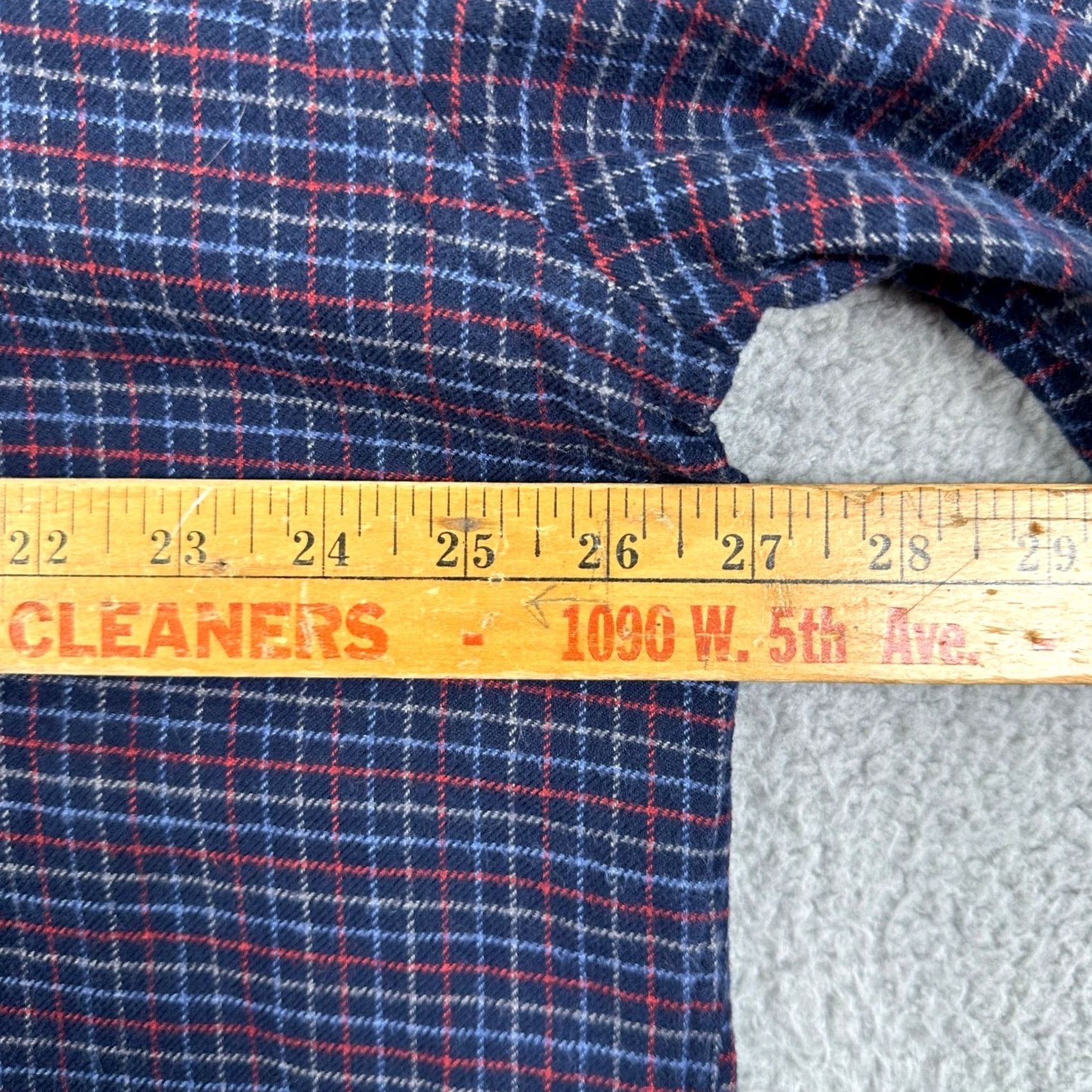 Lands' End VINTAGE Lands' End Shirt Flannel Mens XL Blue Plaid Long Sleeve Pocket Shirt Size US XL / EU 56 / 4 - 5 Thumbnail