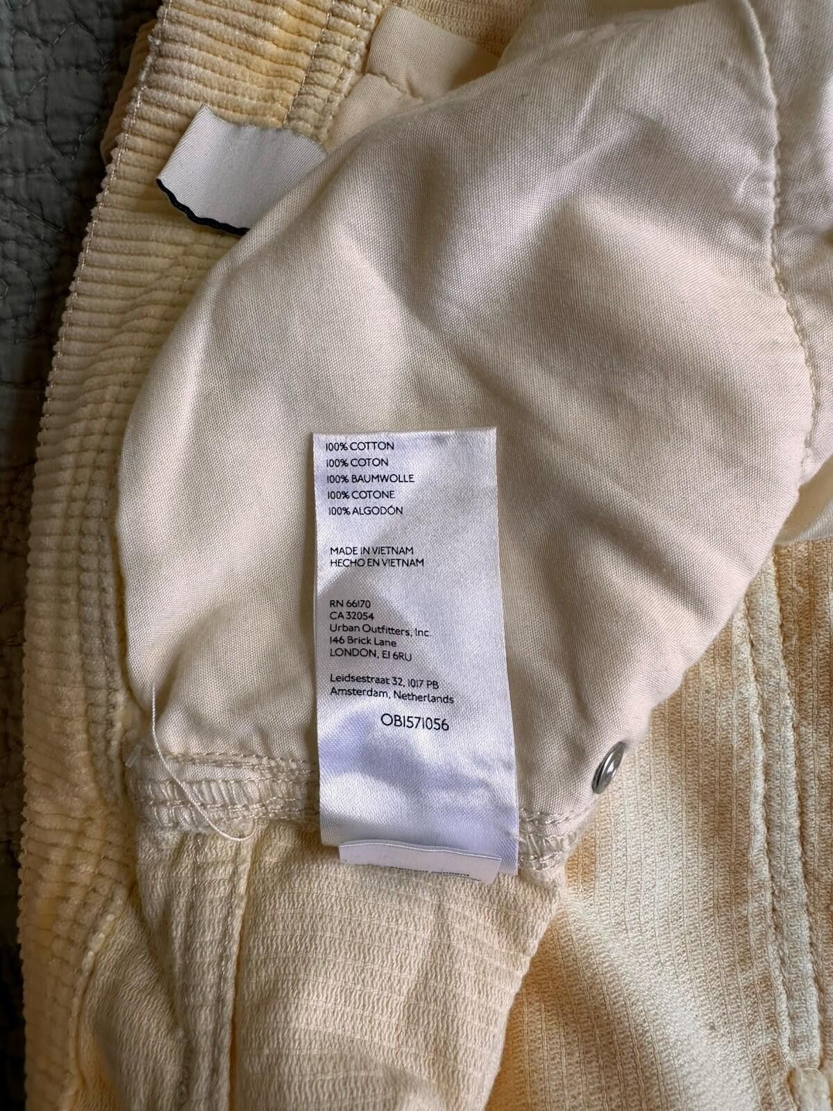 Bdg Urban Outfitters BDG Beige Corduroy Carpenter Pants 36W Size US 36 / EU 52 - 4 Thumbnail