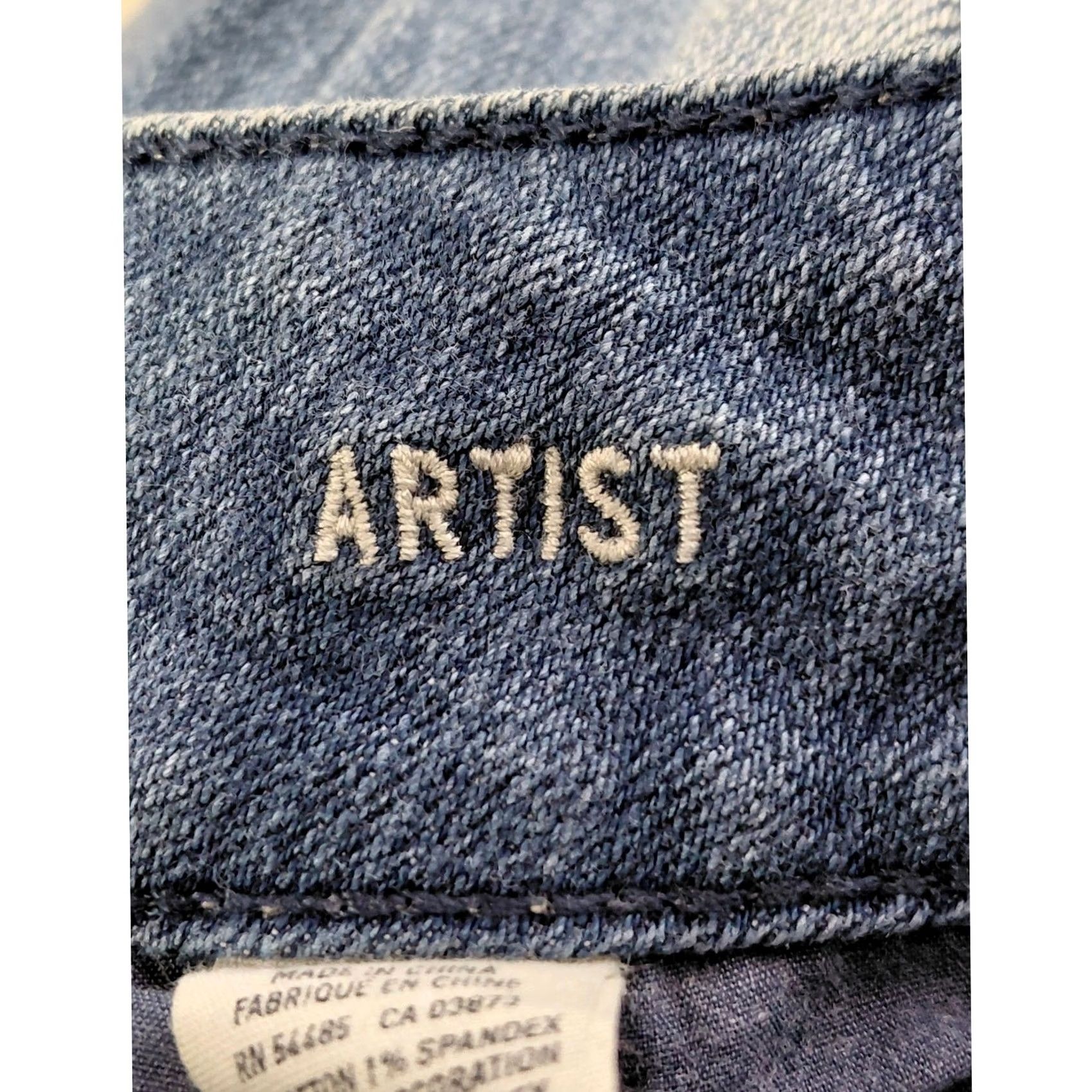 Vintage American Eagle Jeans Womens 4 Blue Artist Stretch Flare Solid Denim Women Size Size 27" / US 4 / IT 40 - 4 Thumbnail