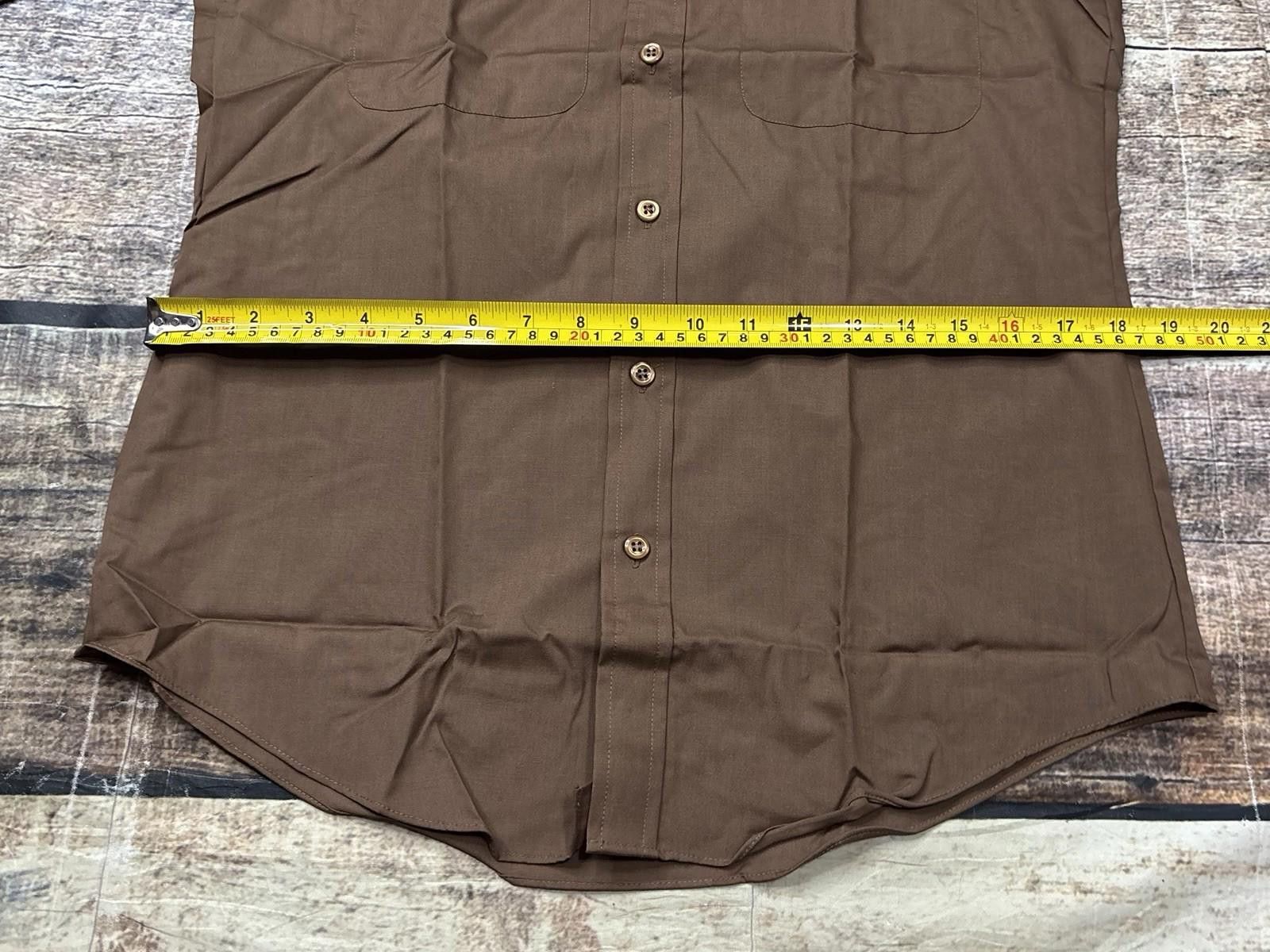 Macys VTG 70s Macys Mens Store Dress Shirt Small 14-14.5 NEW Size 36R - 11 Thumbnail
