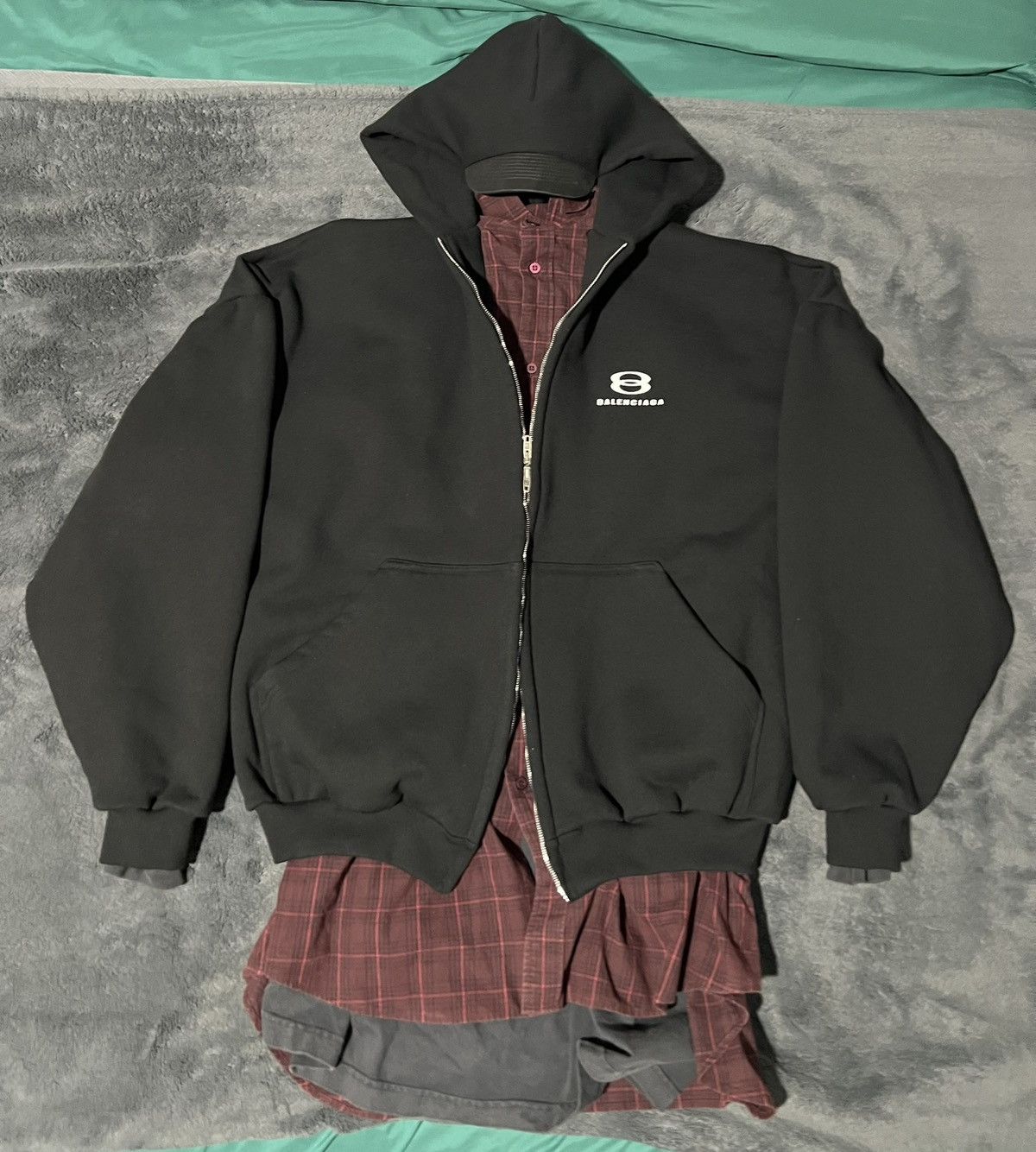Balenciaga Balenciaga Unity Sports Icon Layered Hoodie Size US L / EU 52-54 / 3 - 1 Thumbnail