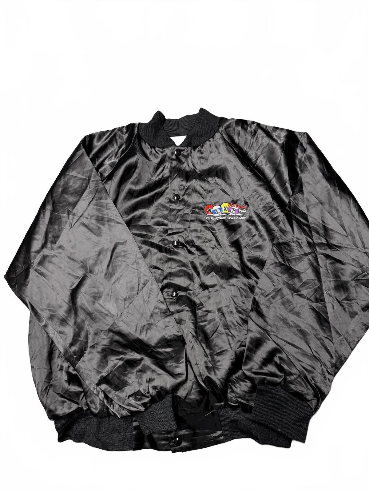 Unknown London Vintage Satin Bomber Jacket - XL, Black Size US XL / EU 56 / 4 - 1 Thumbnail