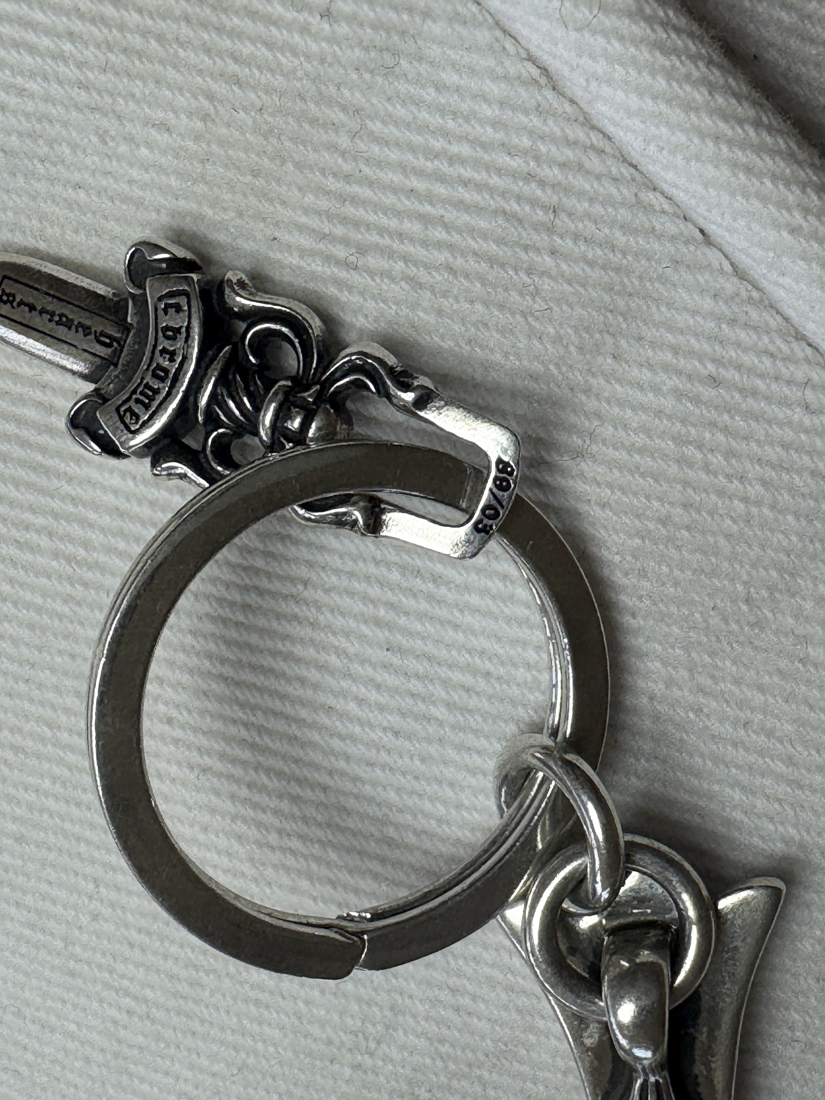 Chrome Hearts Chrome Hearts Cross Keychain With Dagger Size ONE SIZE - 9 Thumbnail