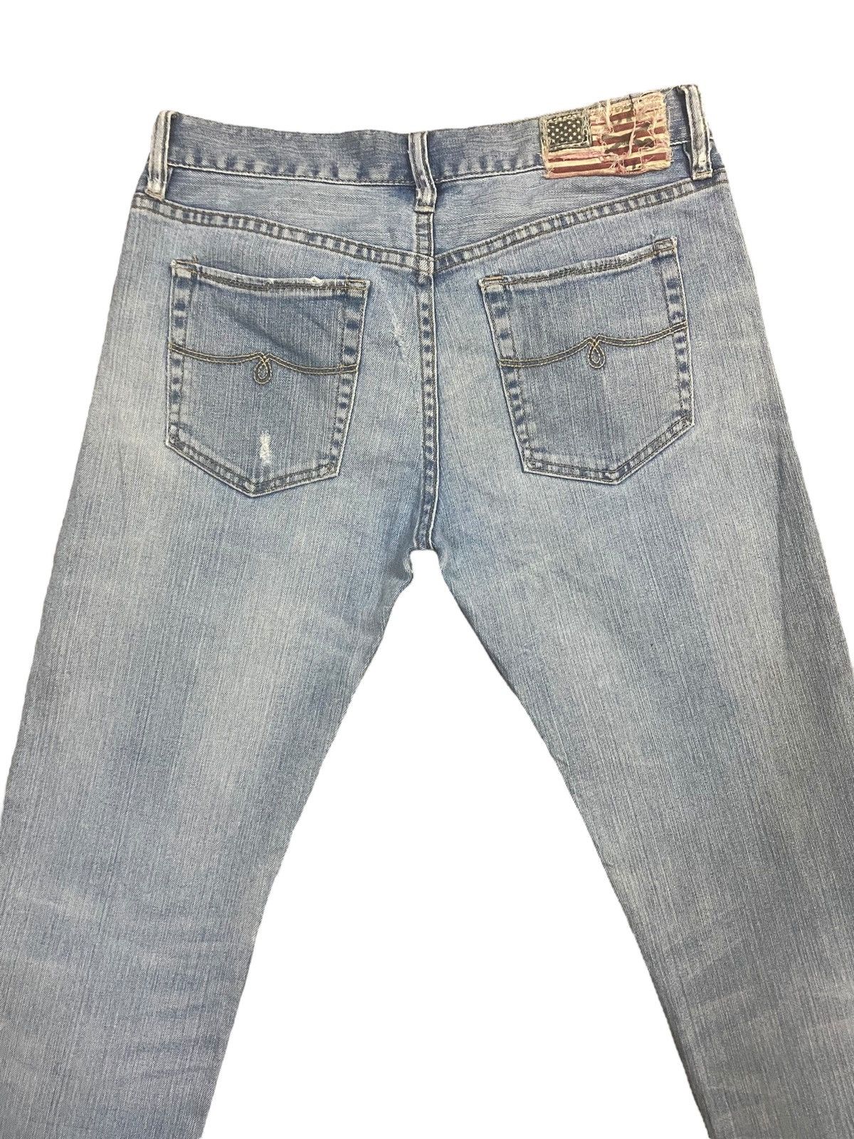 Vintage Polo Ralph Lauren RRL Distress Straight Cut Jeans