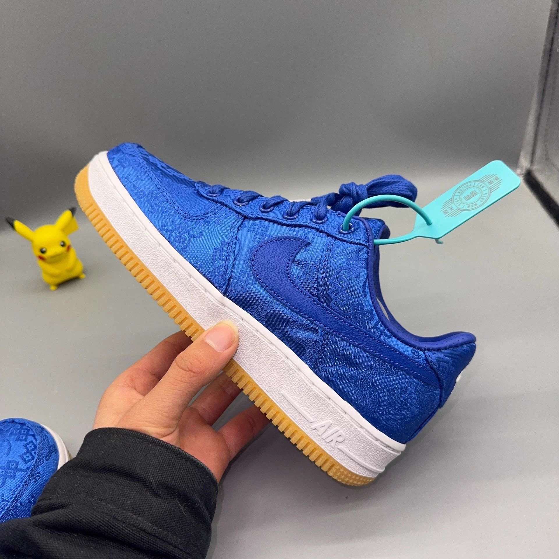 Nike Nike Air Force 1 Blue Silk Women's 38 Size US 7 / IT 37 - 6 Thumbnail