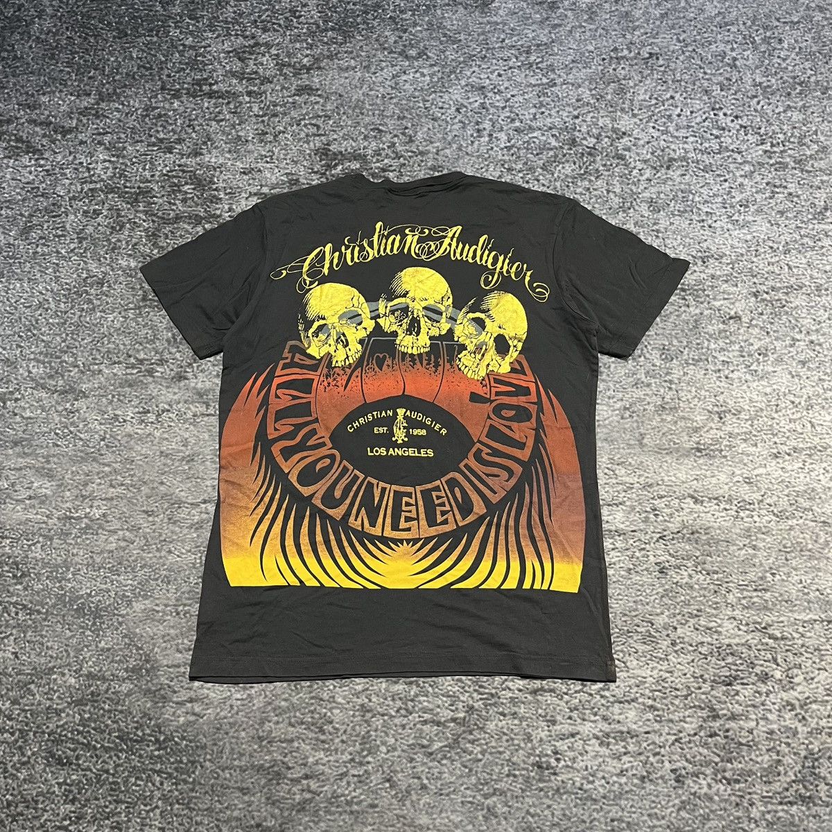 Christian Audigier Vintage Y2K Christian Audigier T Shirt Hip-Hop Grunge Skater Size US XL / EU 56 / 4 - 2 Thumbnail