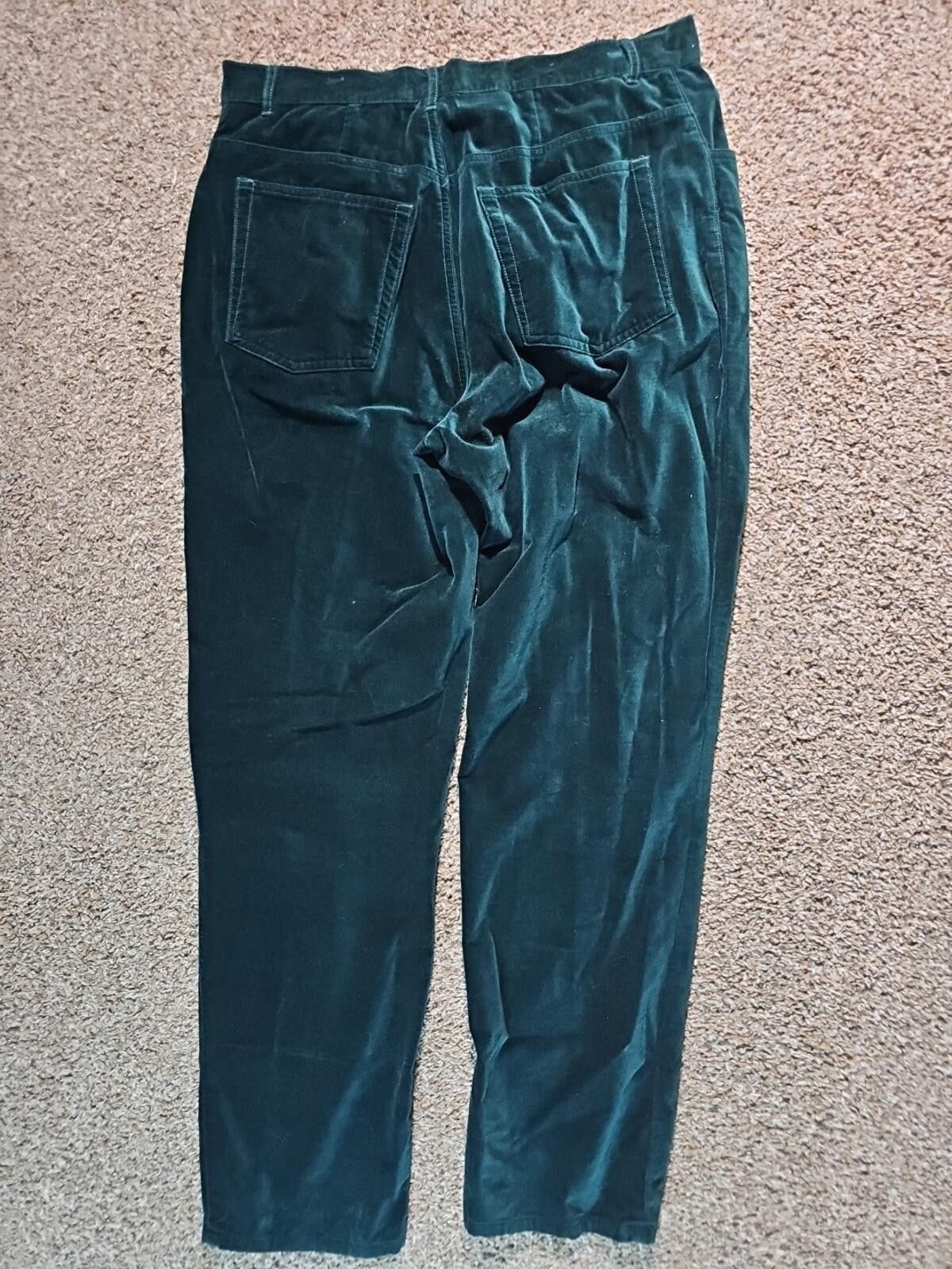 Other Sostanza Sz 14 Velvet Cotton Pants Green Size 36" / US 14 / IT 50 - 5 Thumbnail