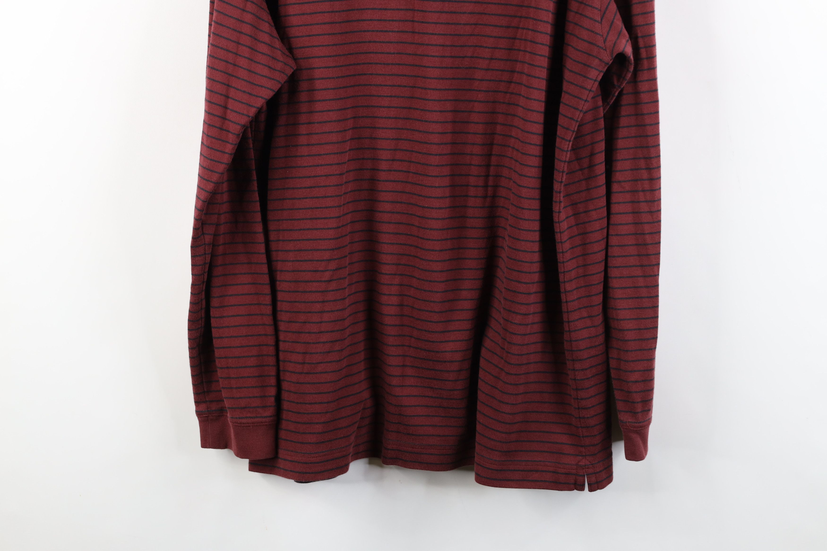 Nike Vintage Y2K Nike Golf Mini Swoosh Striped Long Sleeve Polo Size US L / EU 52-54 / 3 - 11 Thumbnail