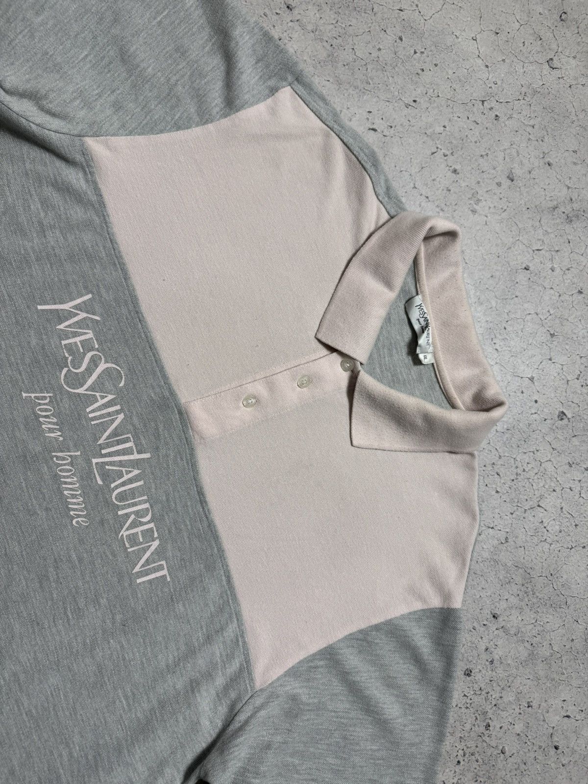 Yves Saint Laurent Yves Saint Laurent YSL Luxury Polo Shirt Vintage Big Logo Size US XXL / EU 58 / 5 - 4 Thumbnail