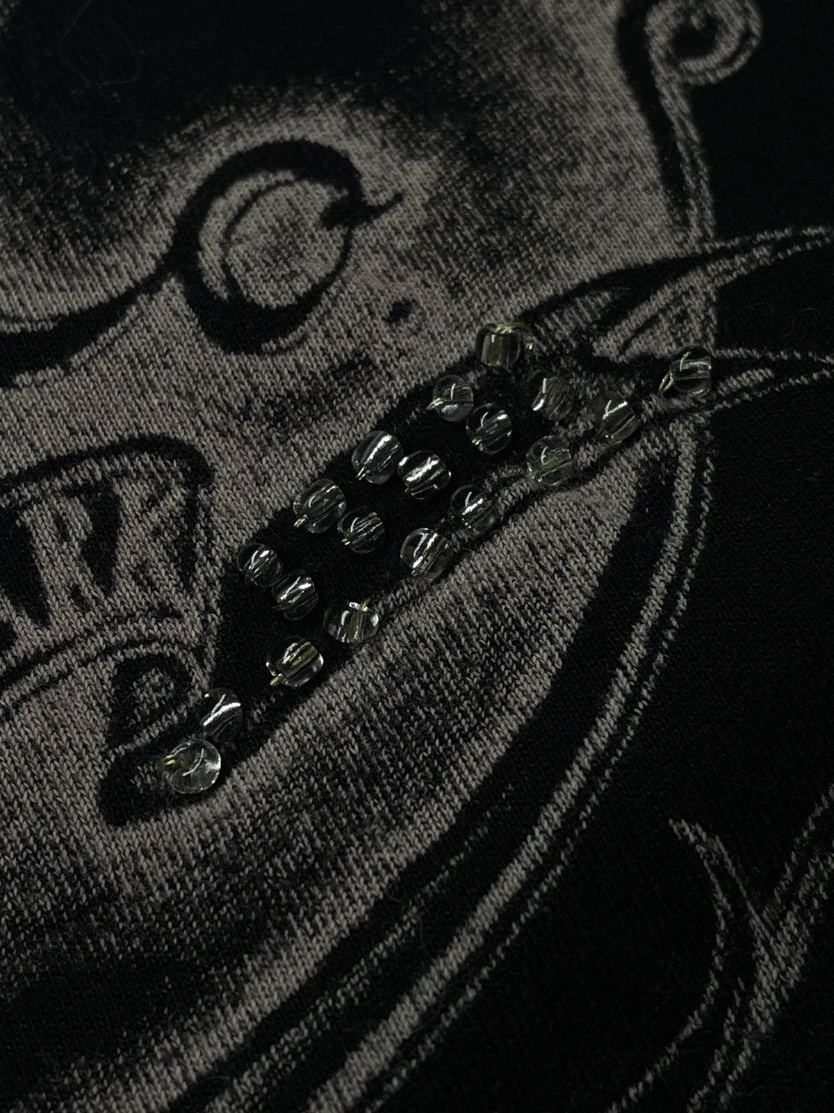 Vintage 🔥RARE🔥Vintage Y2K Longsleeve Tee Rare Rhinestones Shiny Size S / US 4 / IT 40 - 7 Thumbnail