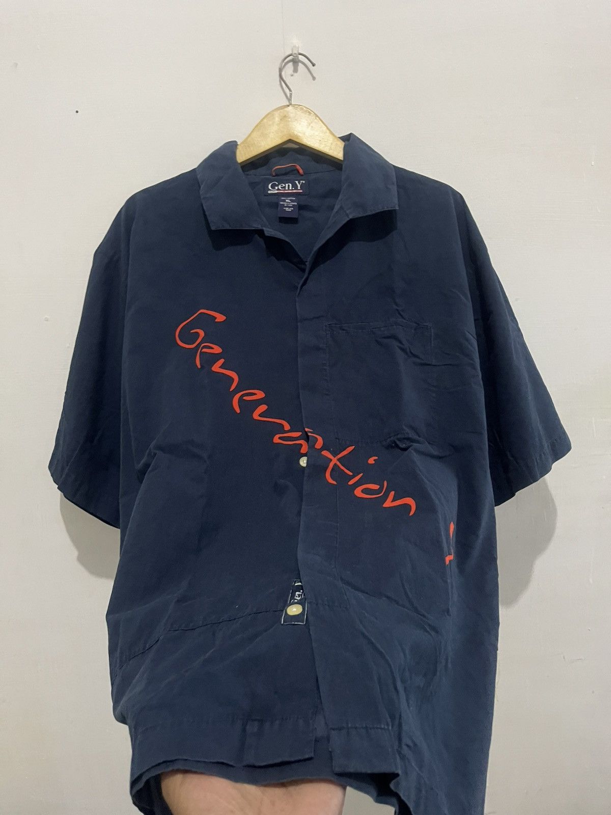 Japanese Brand Blue shirt generation Y Size US XL / EU 56 / 4 - 3 Thumbnail