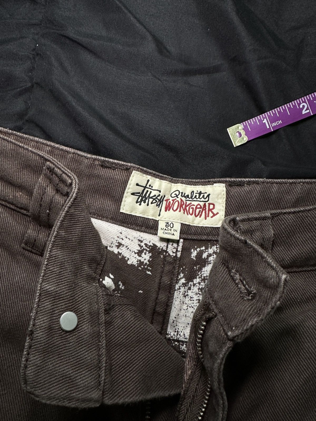 Stussy Stussy Washed Brown Workwear Pants Size US 30 / EU 46 - 3 Thumbnail