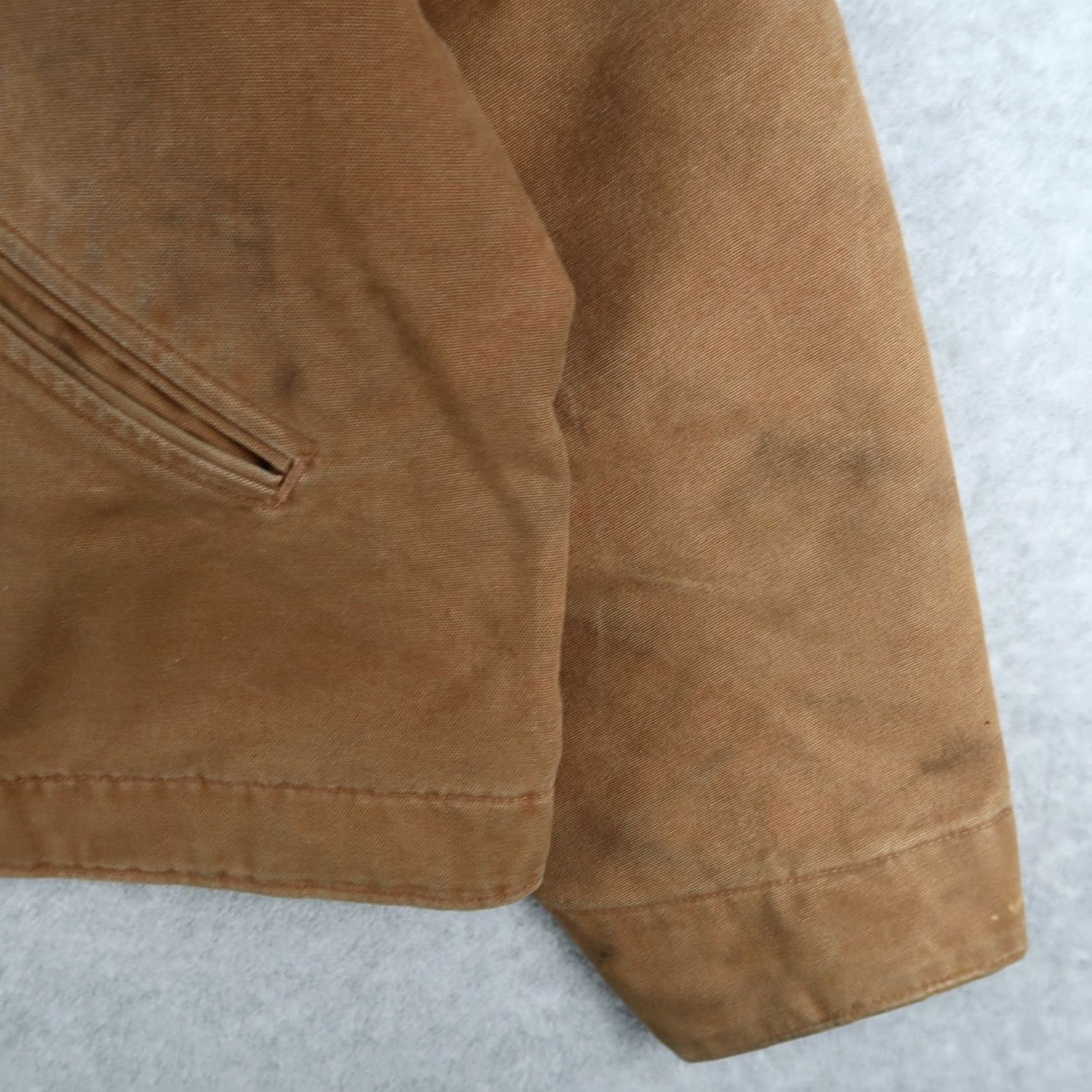 Carhartt VINTAGE Carhartt J97 Jacket Bomber Shirt 2XL Brown Plaid Lined Zip Mens 90s USA Classic Workwear Size US XXL / EU 58 / 5 - 4 Thumbnail