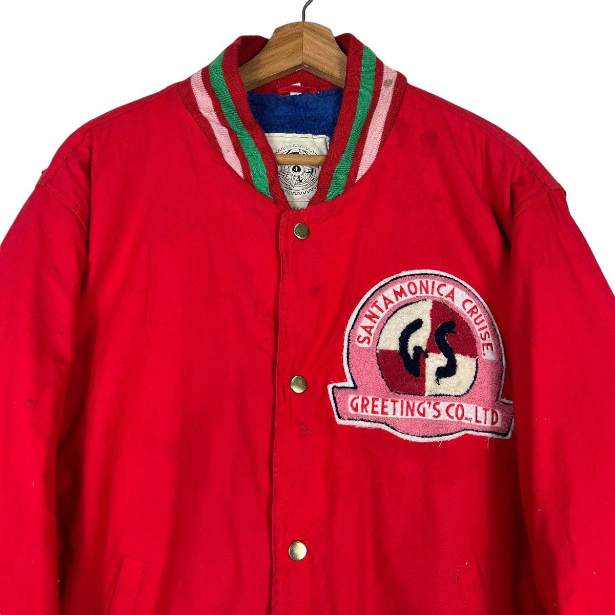 Japanese Brand 🔥 VINTAGE GREETING SANTAMONICA CRUISE BOMBER JACKET Size US M / EU 48-50 / 2 - 4 Thumbnail