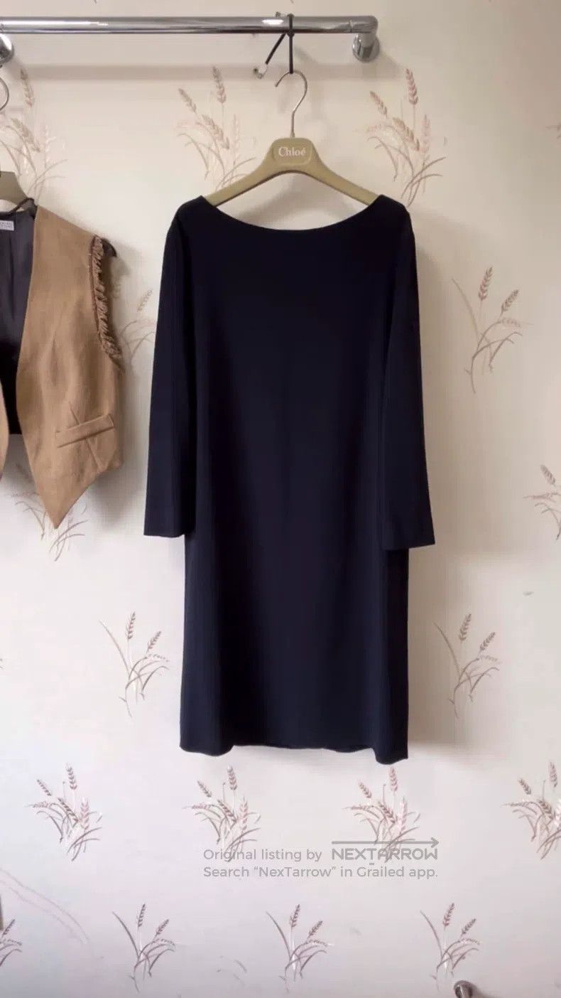 The Row The row Dark blue minimalist straight dress Size M / US 6-8 / IT 42-44 - 1 Thumbnail